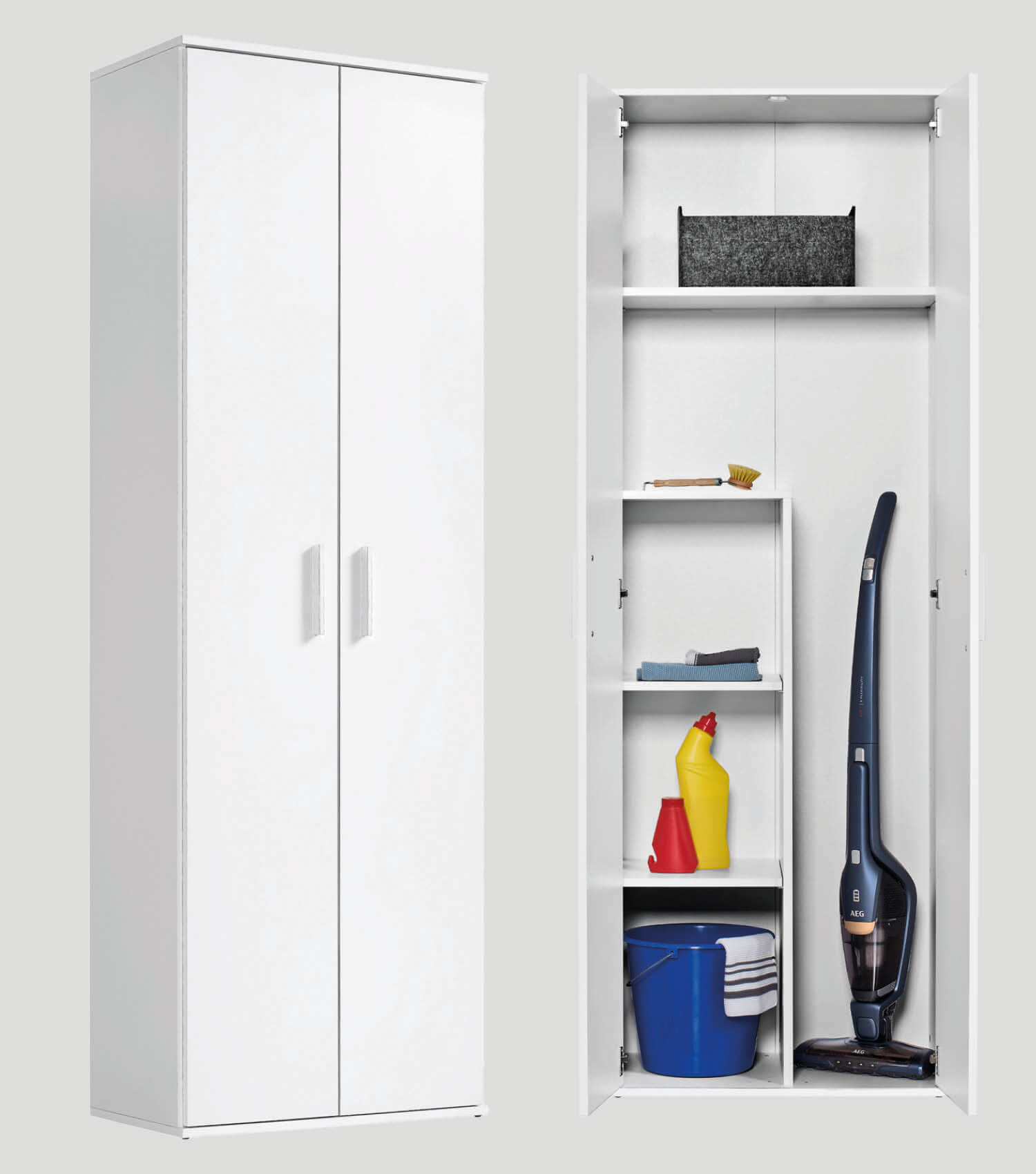 Besenschrank schmal Putzschrank Schrank Allzweckschrank Flurschrank Küchenschrank