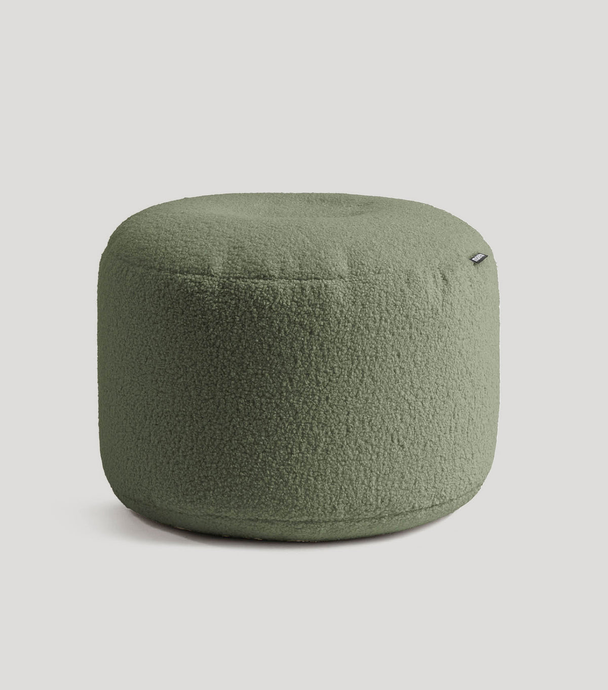 mokebo® 'Mochi' Bouclé poef hocker voetenbankje bijzettafel