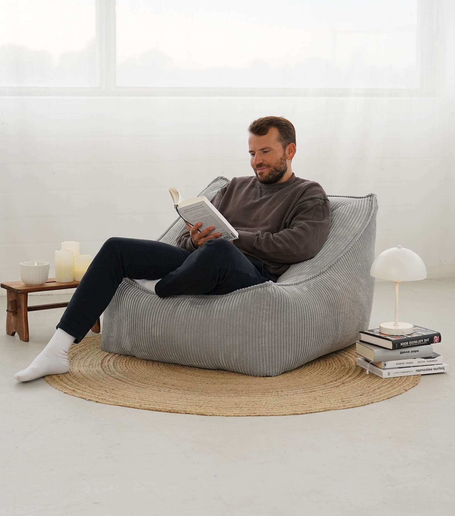 Cord Sessel Lesesessel XXL Sitzsack Sitzsack Cord Bean Bag Armlehnen