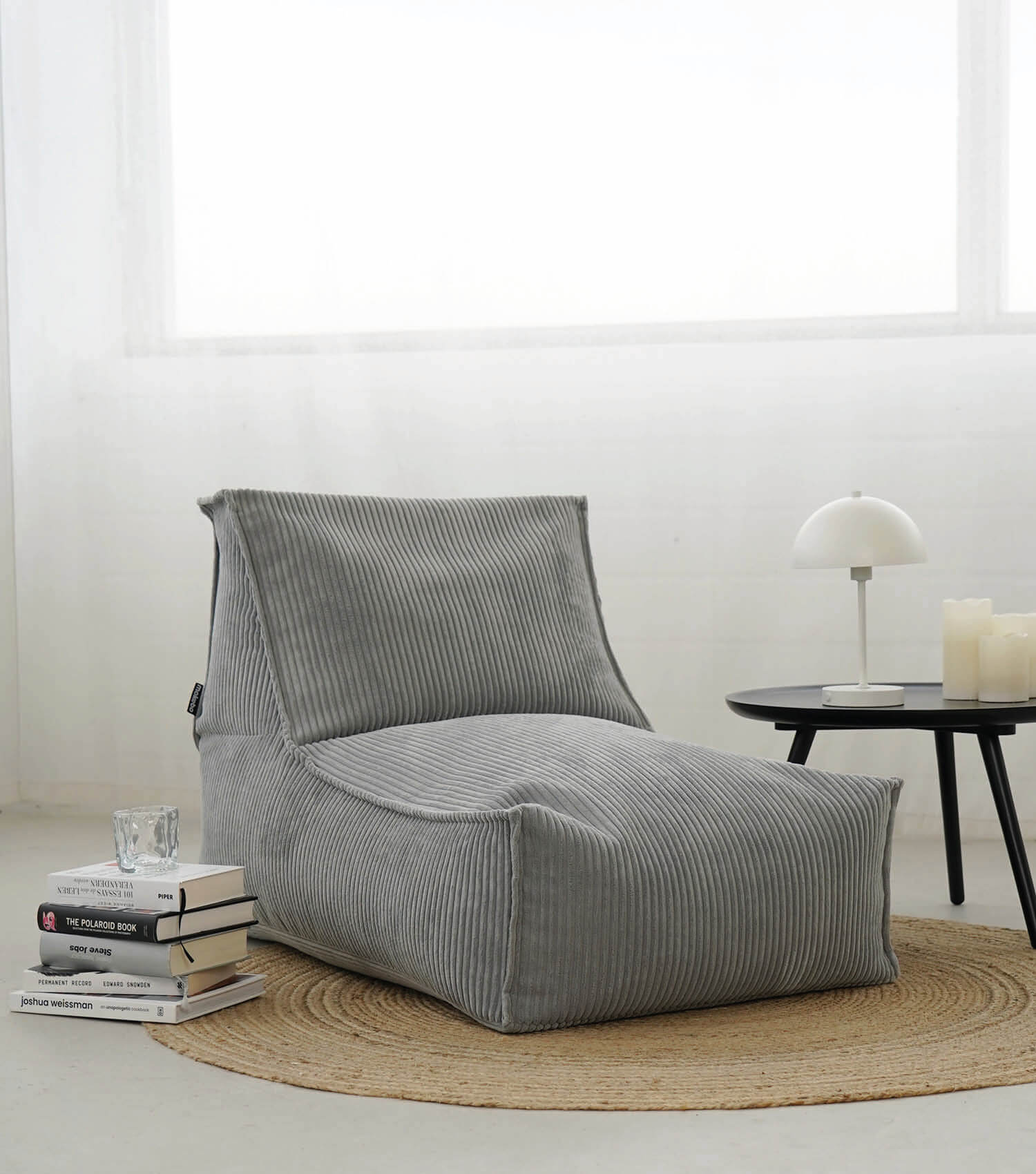 Sitzsack XXL + Pouf für Kinder & Erwachsene mit Füllung 'Der Gelassene'