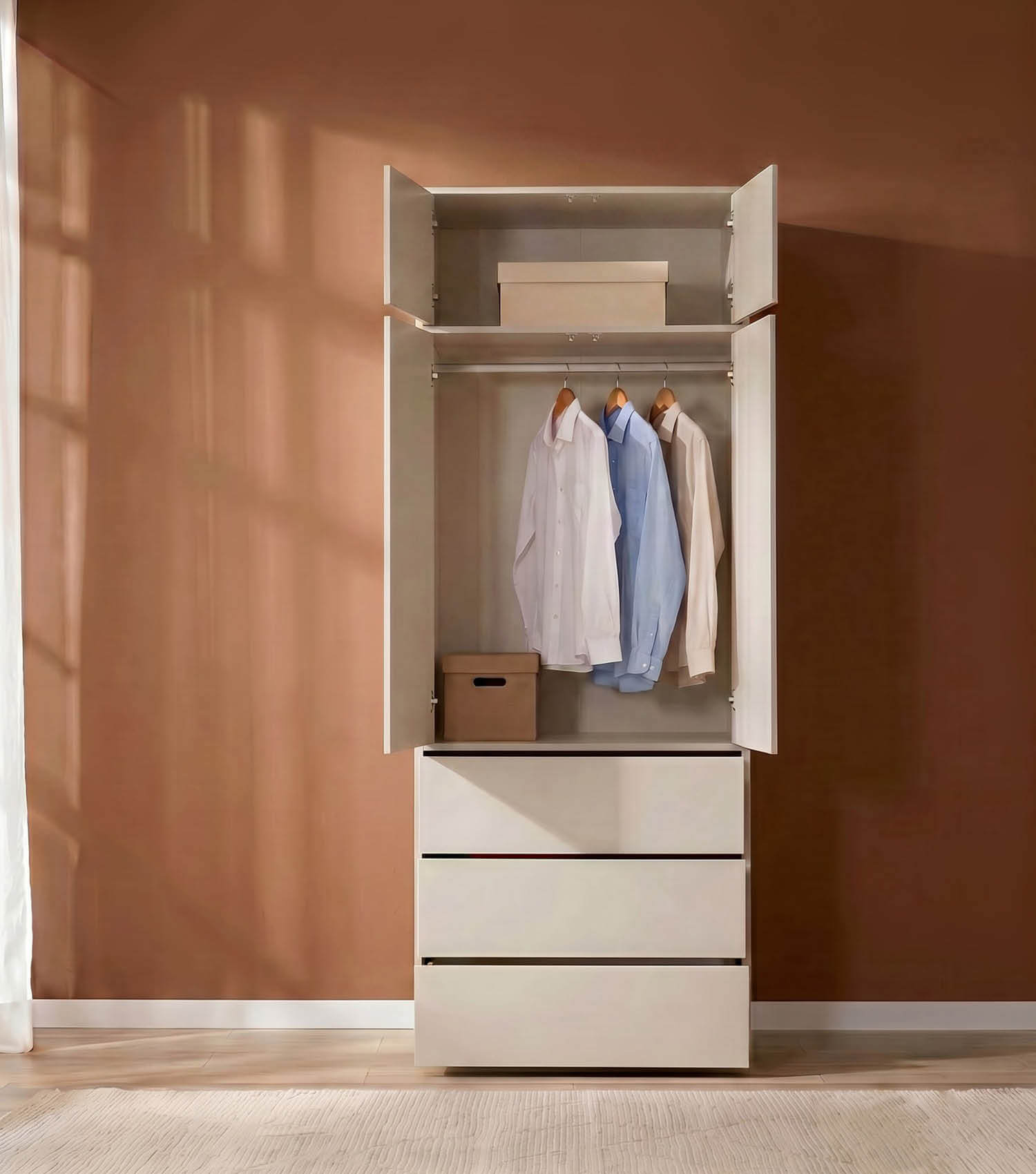 Kleiderschrank 'Robe' Schlafzimmerschrank Garderobe Flurschrank