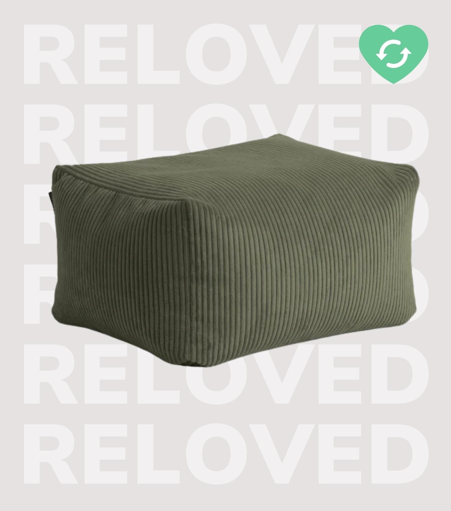 Indoor Pouf Hocker Sitzkissen Bodenkissen 'Der Ruhestifter' Fußhocker eckig