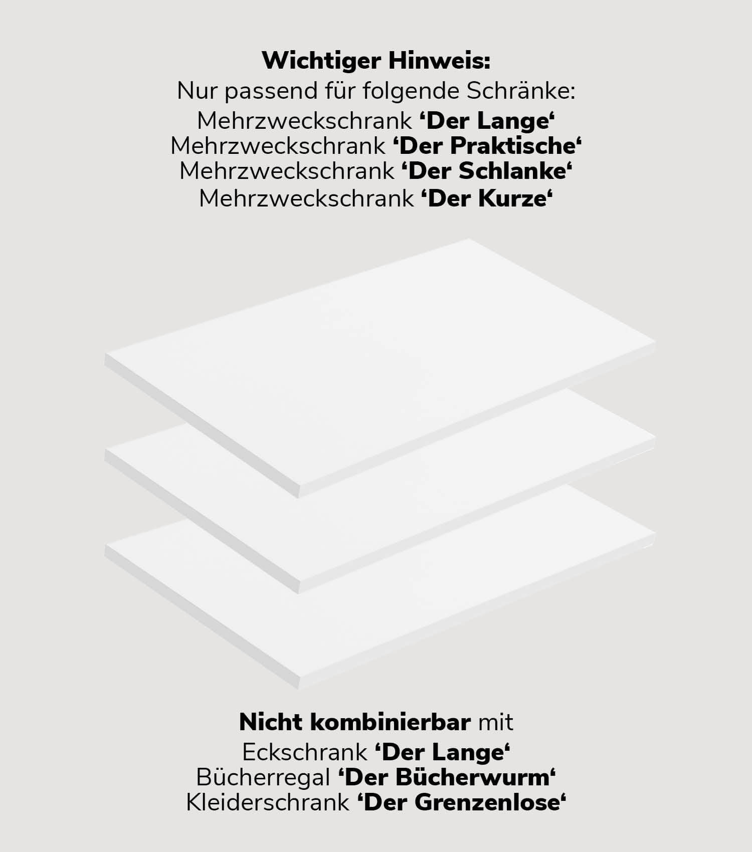 mokebo® 'Die Einleger' Einlegeböden für Mehrzweckschrank Aktenschrank #sku_EB1.3