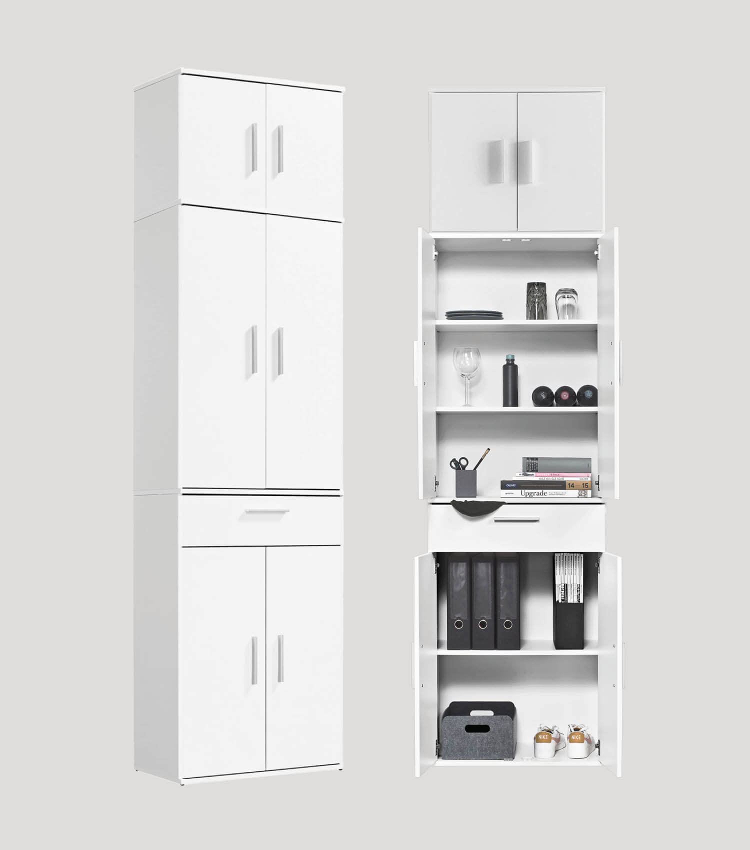 Mehrzweckschrank Hochschrank Schuhschrank Allzweckschrank Flurschrank