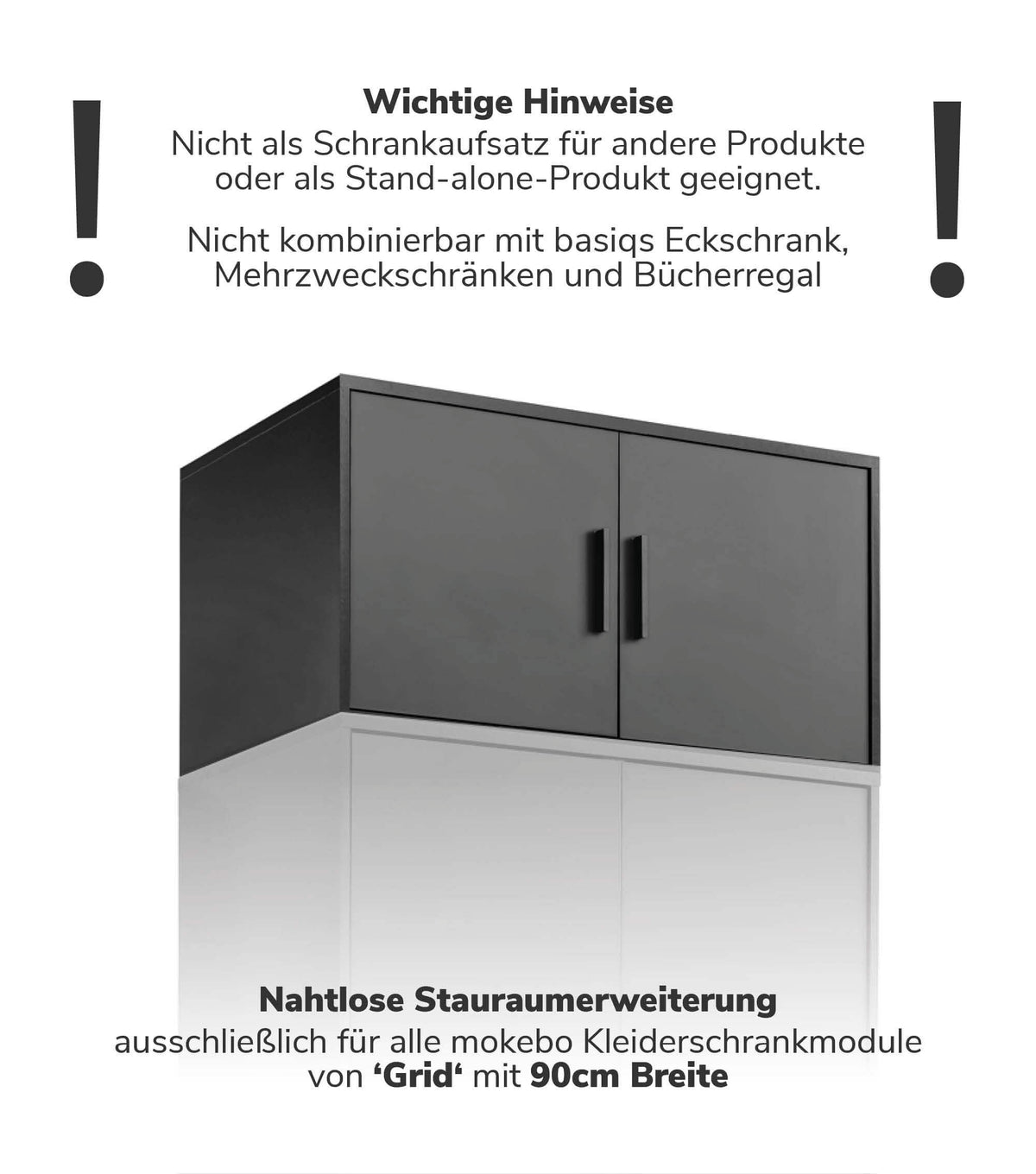 Kleiderschrankaufsatz Schrankaufsatz aufsatzschrank aufsatzregal