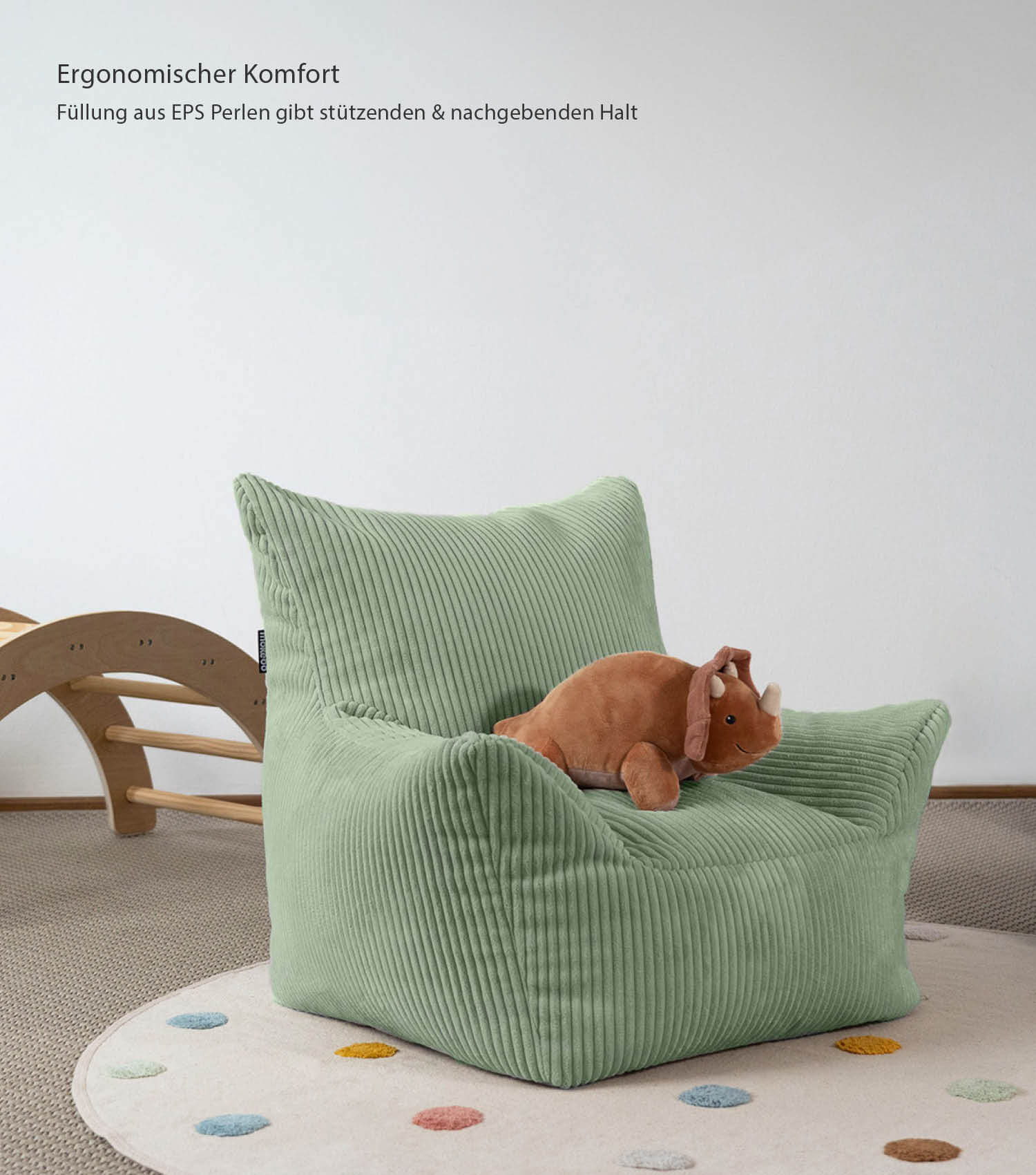 Kinder Sitzack Cord Kindersessel Lesesessel Bodenkissen Kindersitzsack Outdoorsitzsack