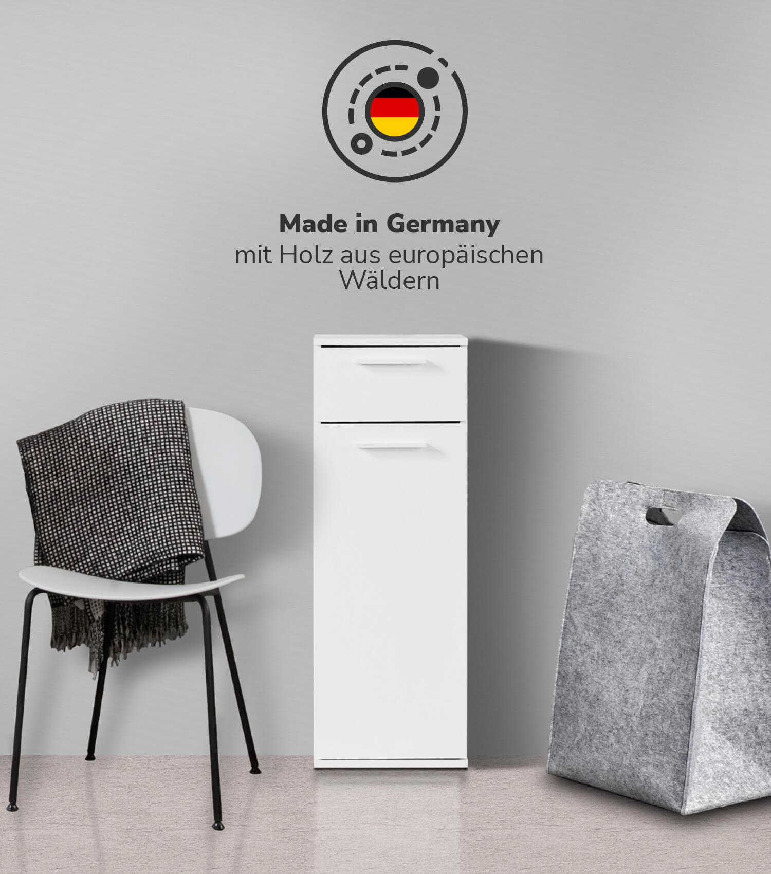 Bad-Beistellschrank Badschrank Badezimmerschrank Beistellschrank Badregal