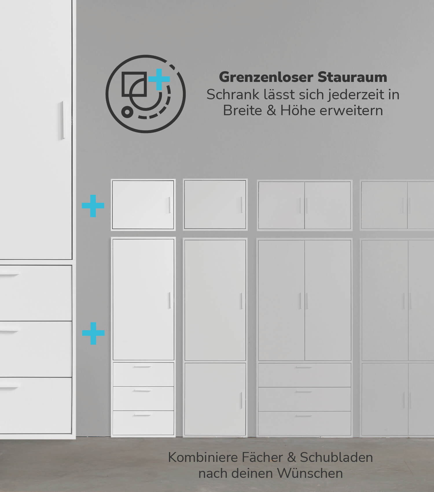 Kleiderschrank Garderobenschrank Schlafzimmerschrank Schrank