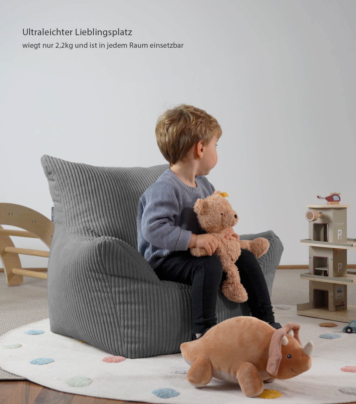 Kinder Sitzack Cord Kindersessel Lesesessel Bodenkissen Kindersitzsack