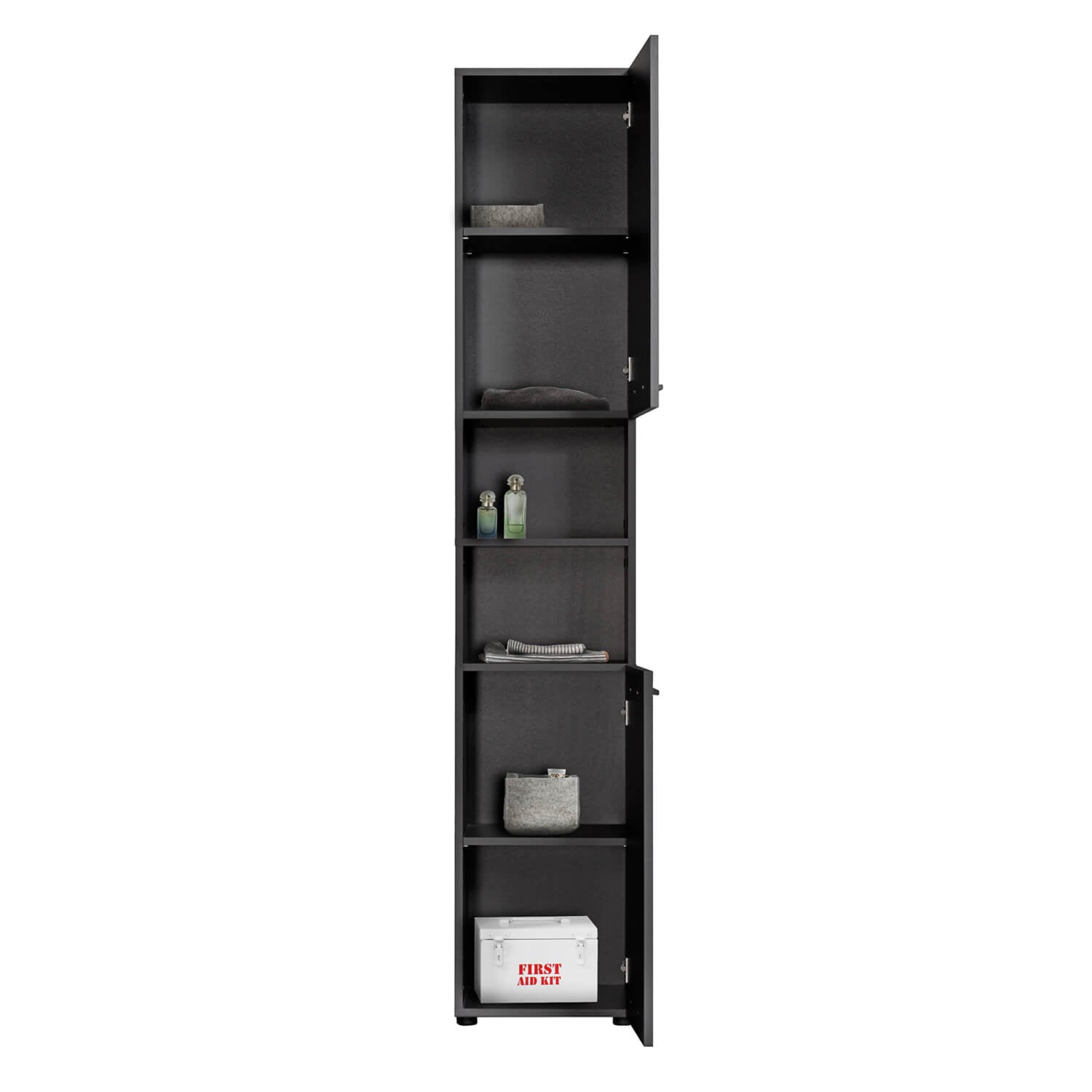 Bad-Hochschrank Badezimmerschrank Badschrank Badezimmerregal Schrank
