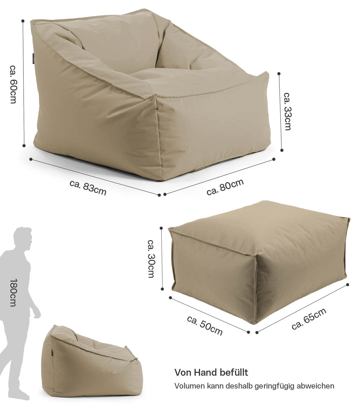 Outdoor Sitzsack 'Der Sunnyboy'