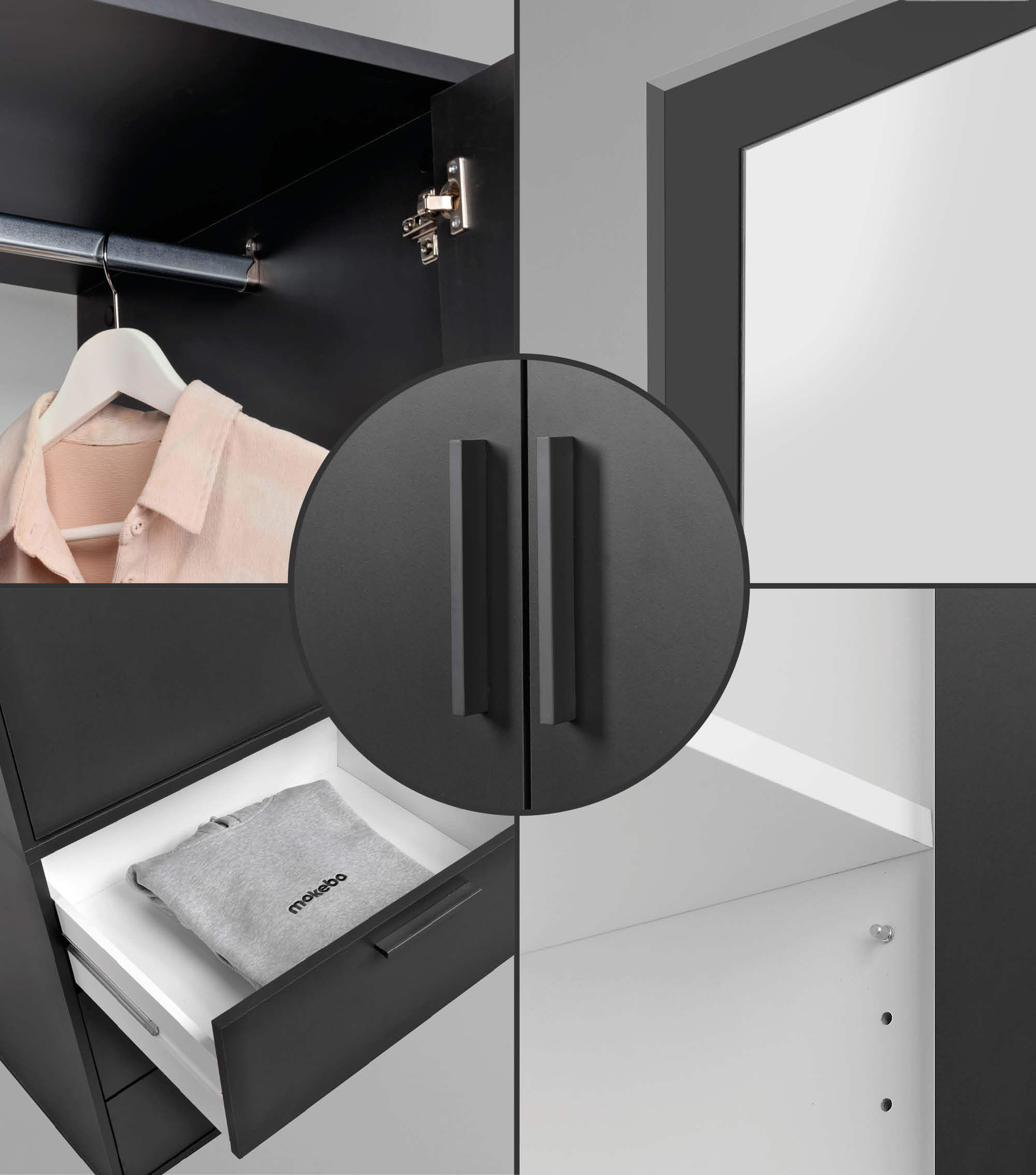 Kleiderschrank Garderobenschrank Schlafzimmerschrank Schrank