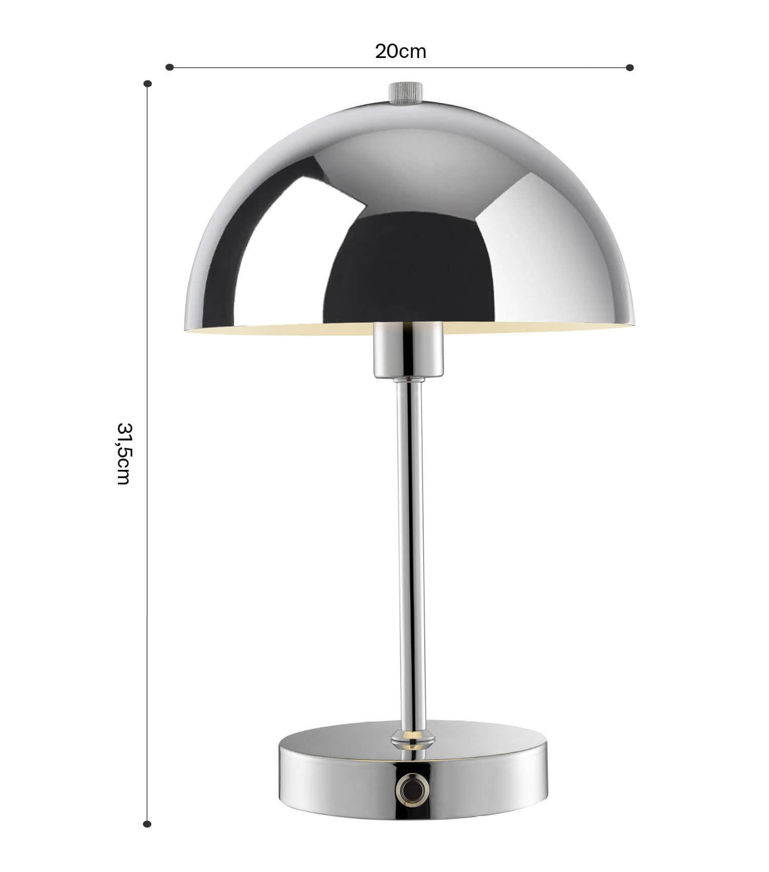 Tischlampe kabellos Akku Tischleuchte dimmbar aufladbar Nachttischlampe