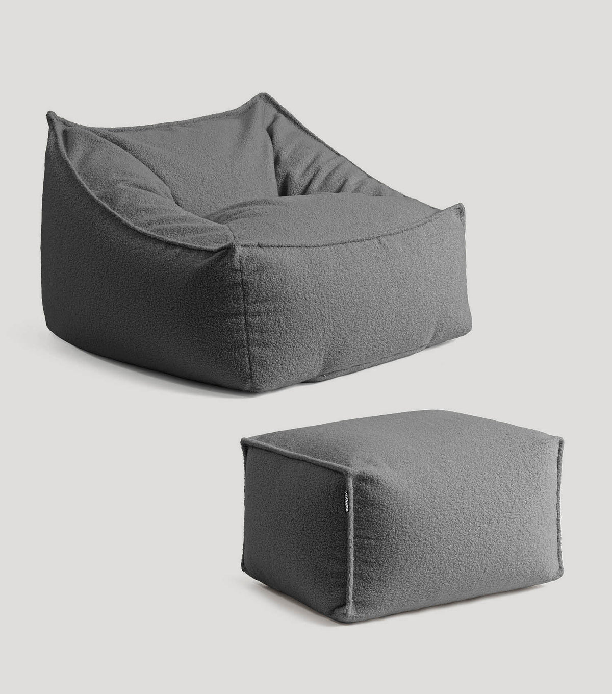 'Snug' Bouclé zitzak leunstoel leesstoel#sku_BB8.2Felis-007ant
