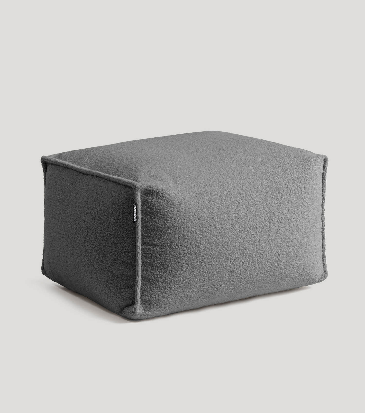 mokebo® 'Block' Bouclé Pouf Hocker Sitzhocker Bodenkissen