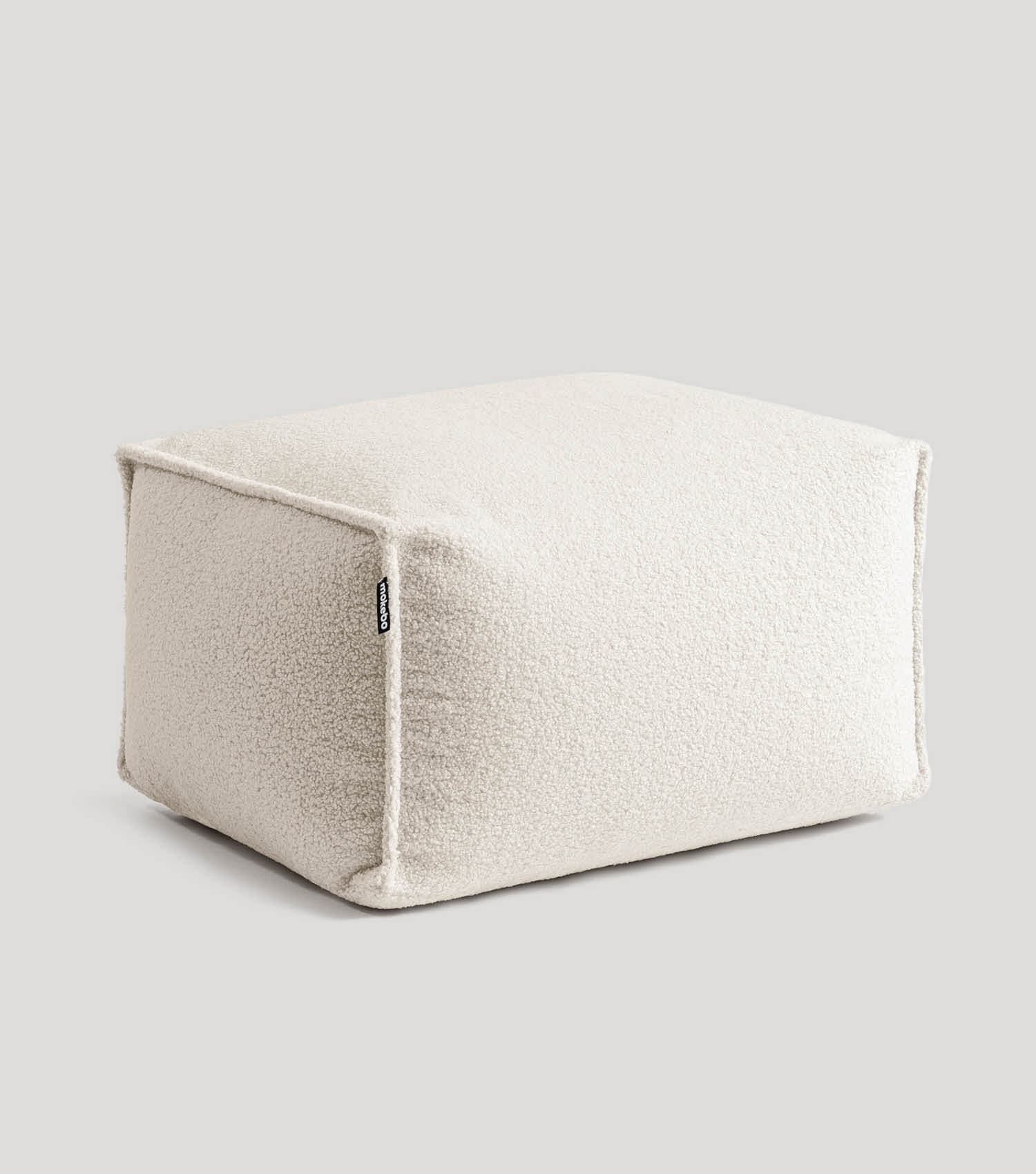 mokebo® 'Block' Bouclé Pouf Hocker Sitzhocker Bodenkissen