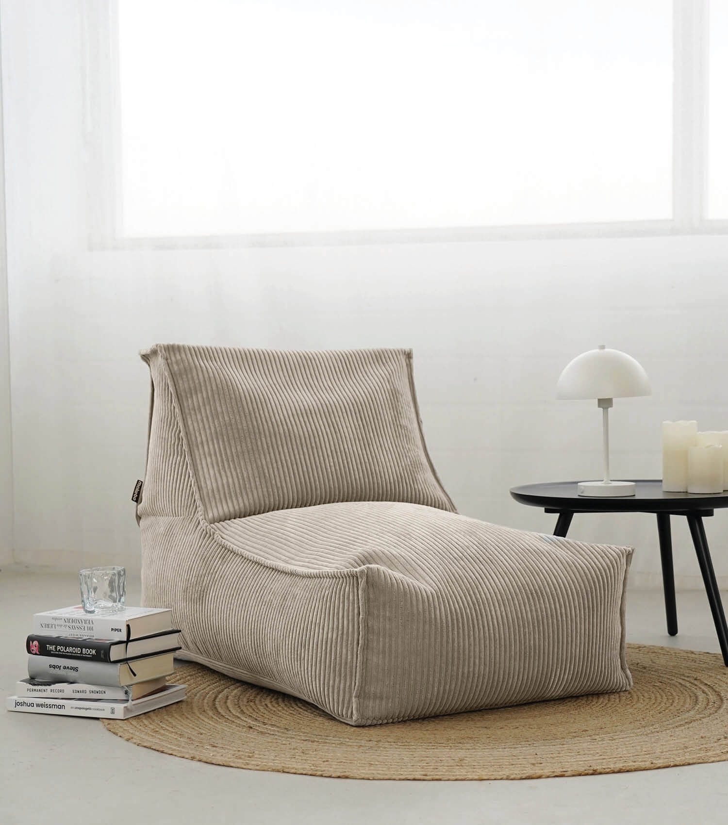 Sitzsack XXL + Pouf für Kinder & Erwachsene mit Füllung 'Der Gelassene'