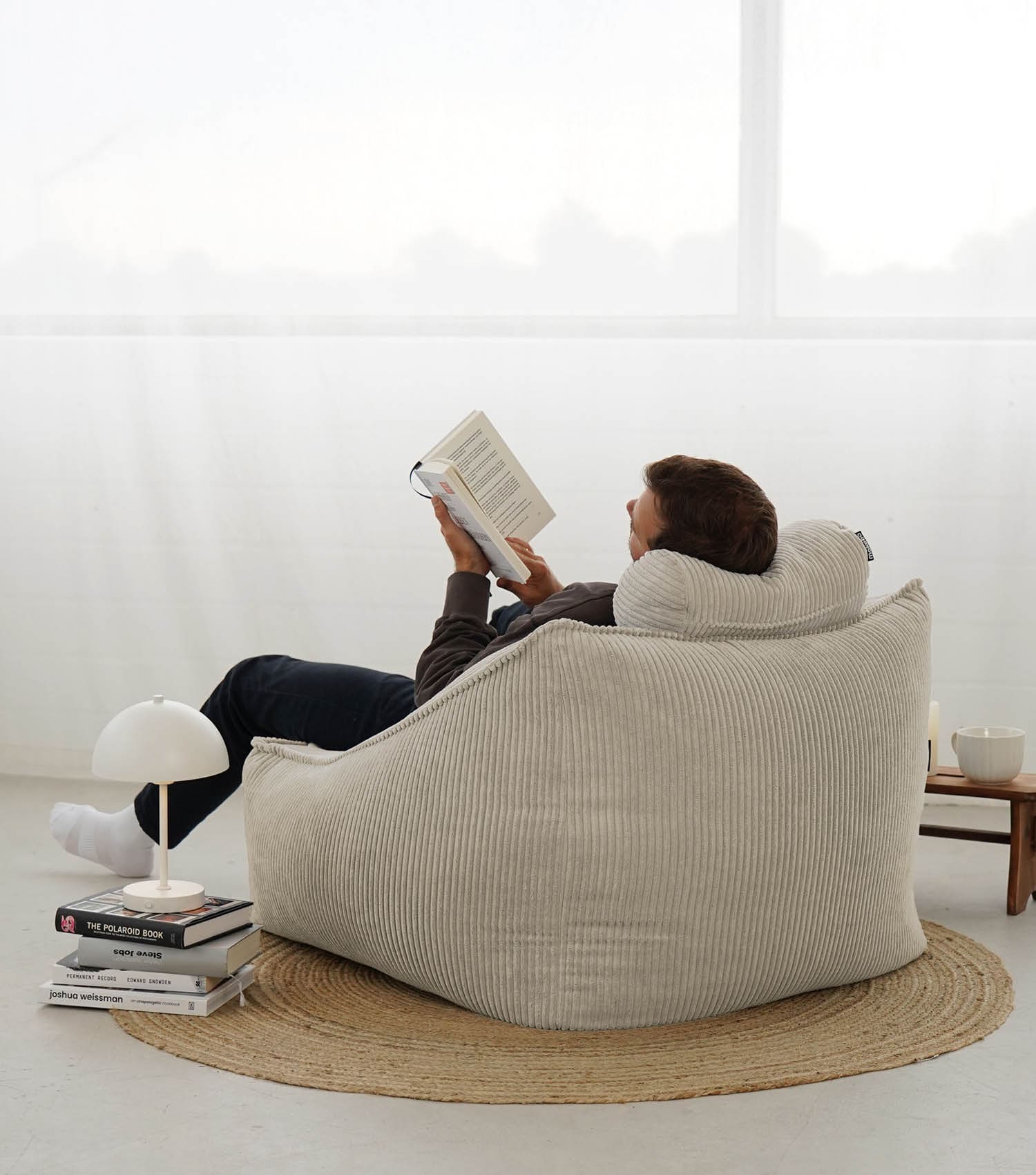 Cord Sessel Lesesessel XXL Sitzsack Sitzsack Cord Bean Bag Armlehnen