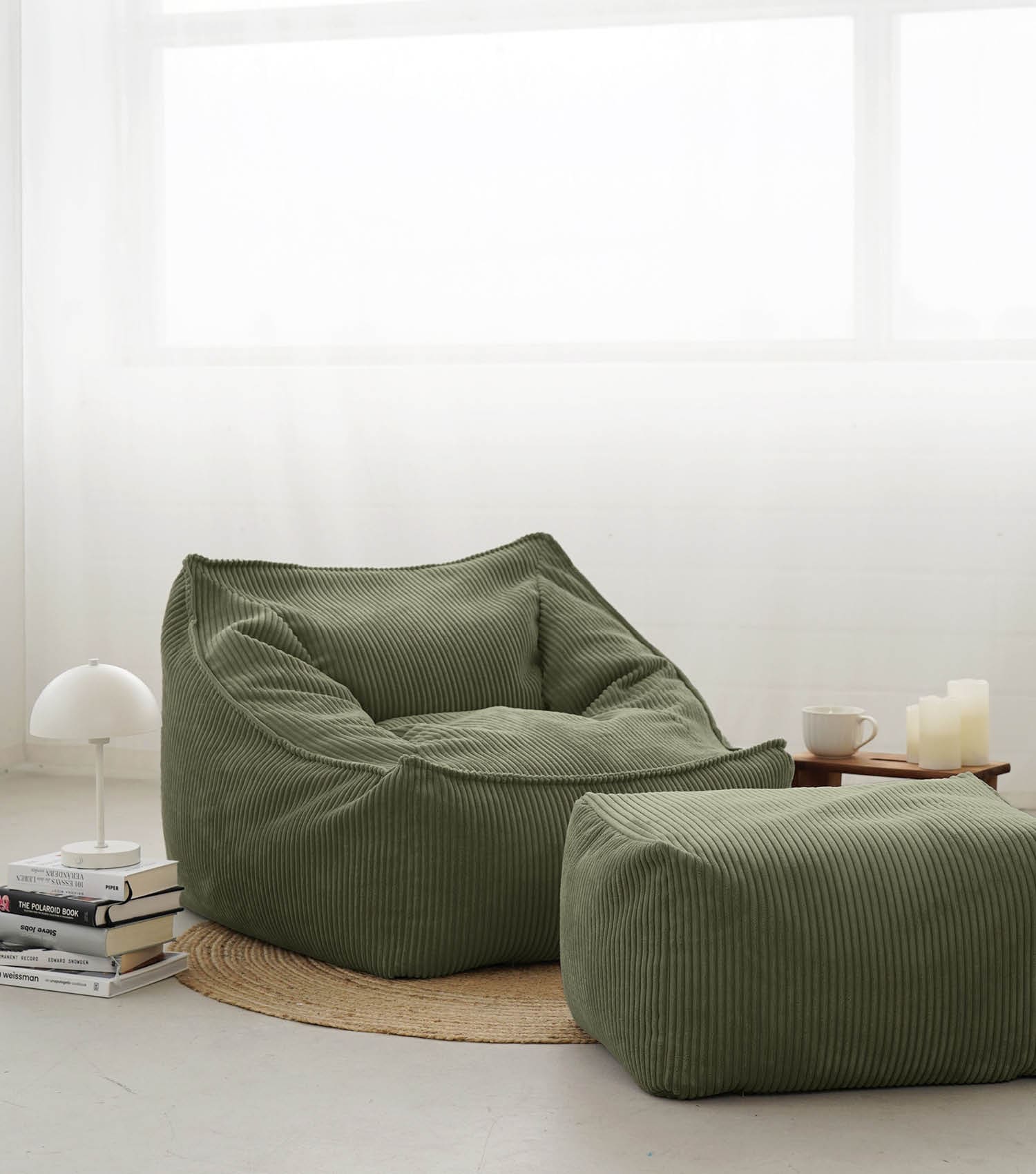 Cord Sessel Lesesessel XXL Sitzsack Sitzsack Cord Bean Bag Armlehnen