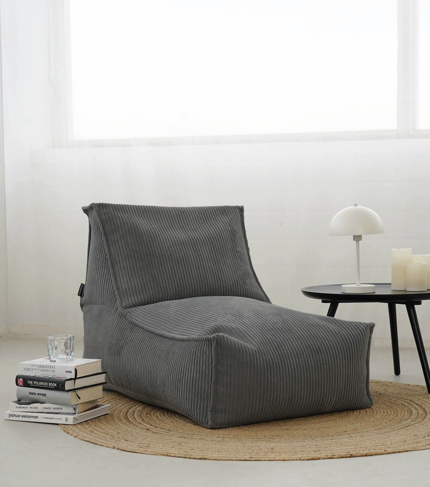 Sitzsack XXL + Pouf für Kinder & Erwachsene mit Füllung 'Der Gelassene'
