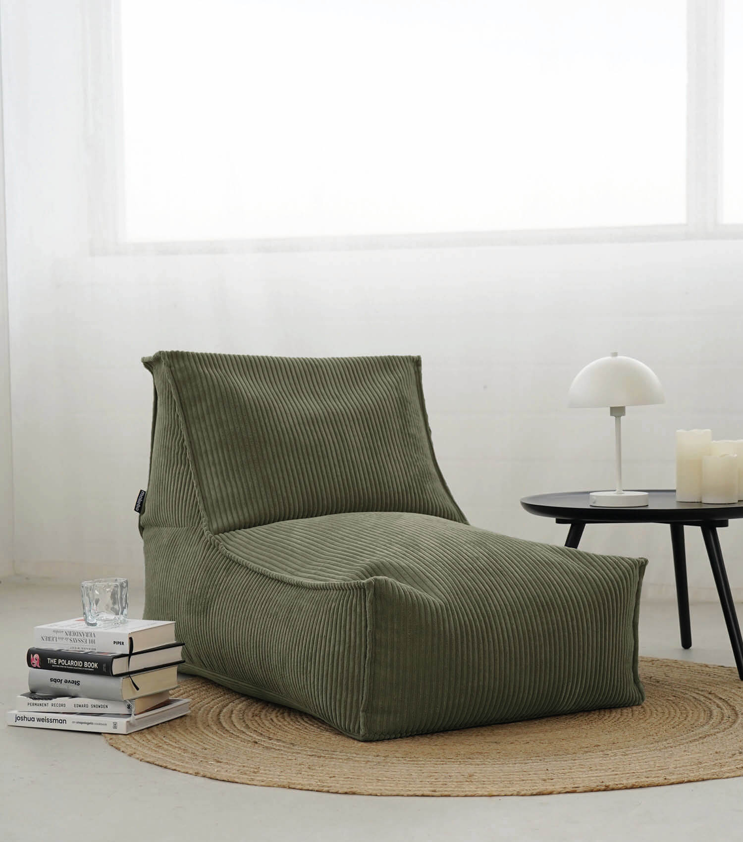 Sitzsack XXL + Pouf für Kinder & Erwachsene mit Füllung 'Der Gelassene'