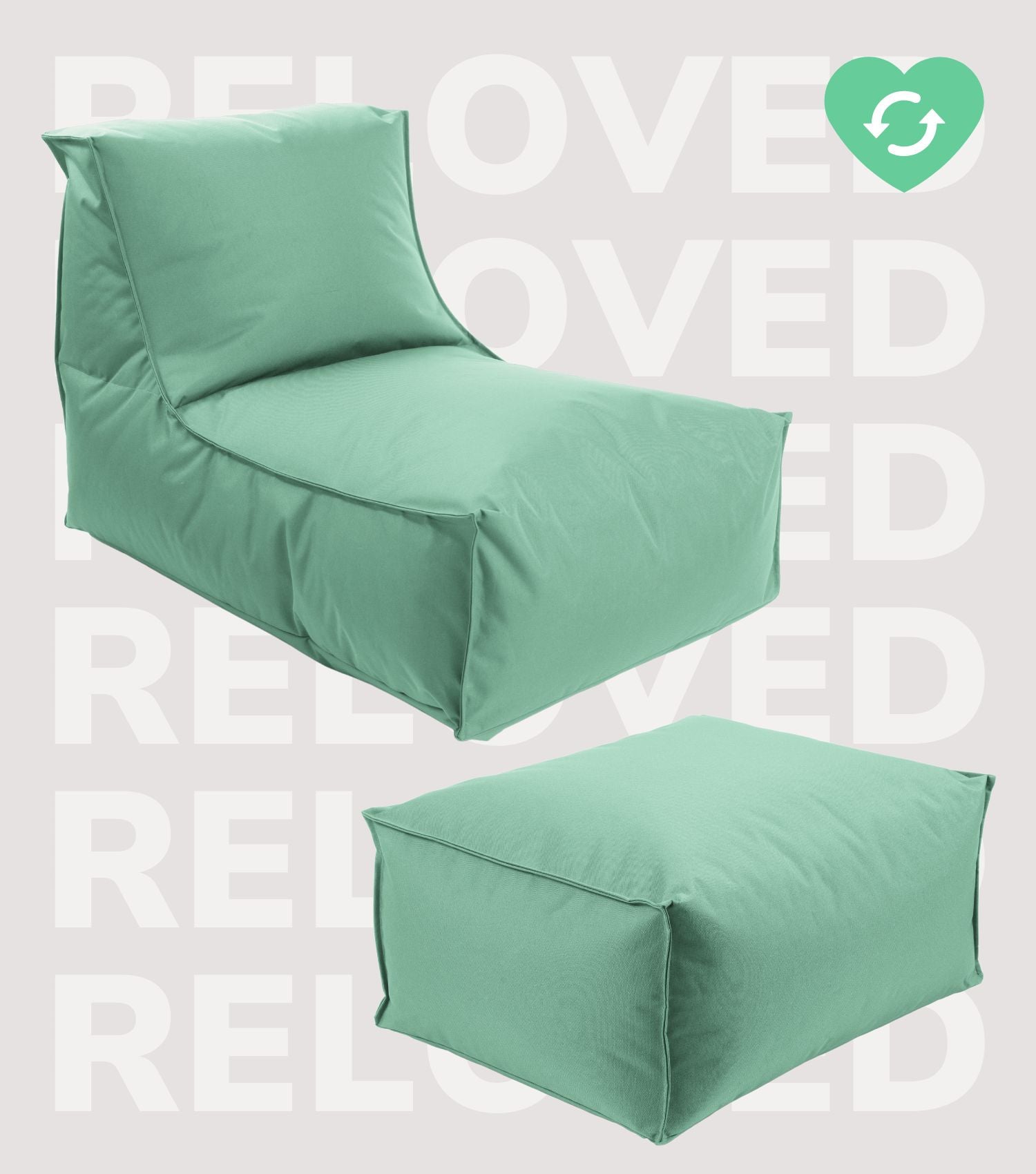 Sitzsack Bodenkissen Relaxliege Bean Bag Liege Sitzbag Sitzkissen#sku_BB2.2out-101euka_C