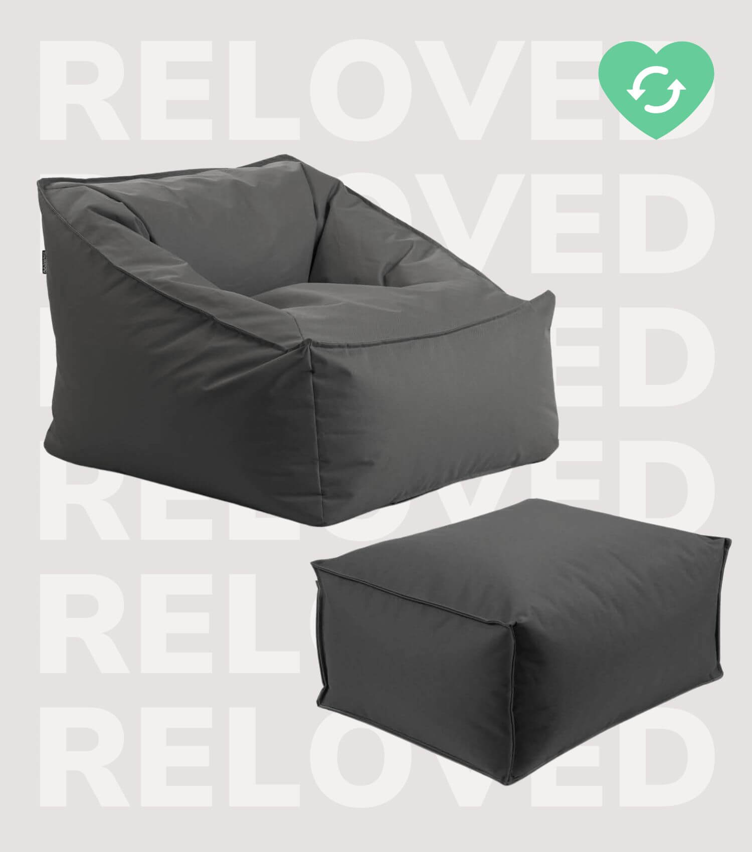 Sitzsack Bodenkissen Relaxliege Bean Bag Liege Sitzbag Sitzkissen#sku_BB8.2Brava-007ant_C