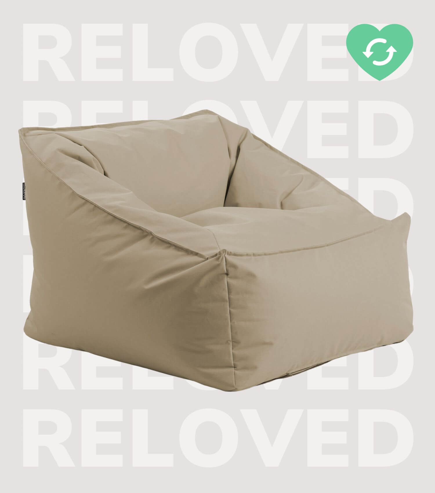 Sitzsack Bodenkissen Relaxliege Bean Bag Liege Sitzbag Sitzkissen#sku_BB8Brava-065khaki_C