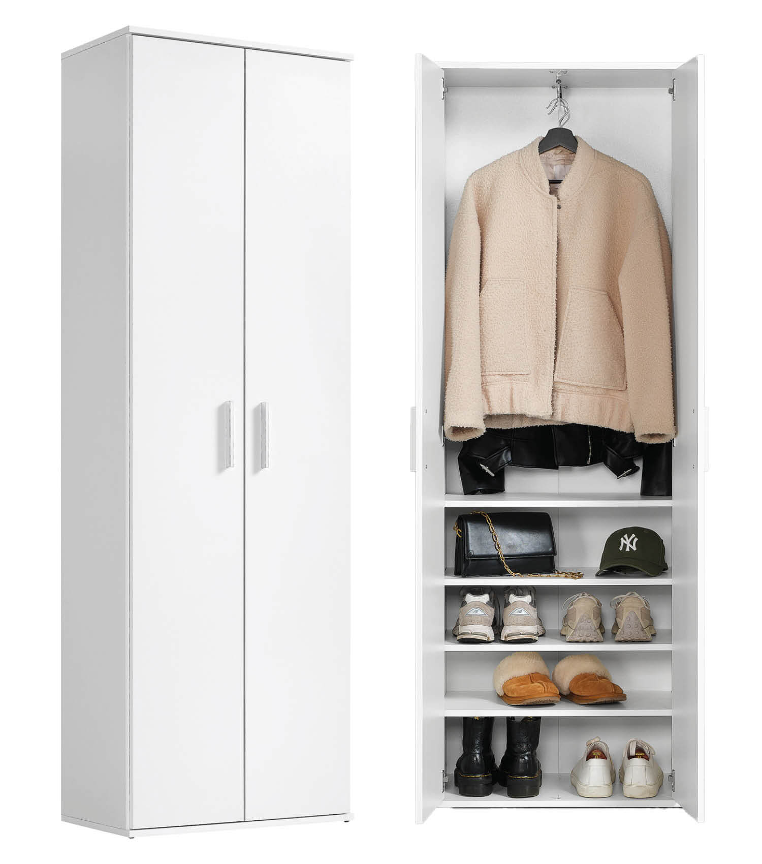 Garderobenschrank Schuhschrank Allzweckschrank Flurschrank Kleiderschrank Flur Möbel