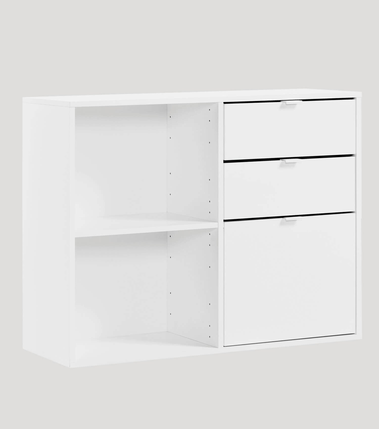 Aktenregal Würfelregal Raumteiler Bücherregal Büroregal Holzregal#sku_AR2.1ST-perlw