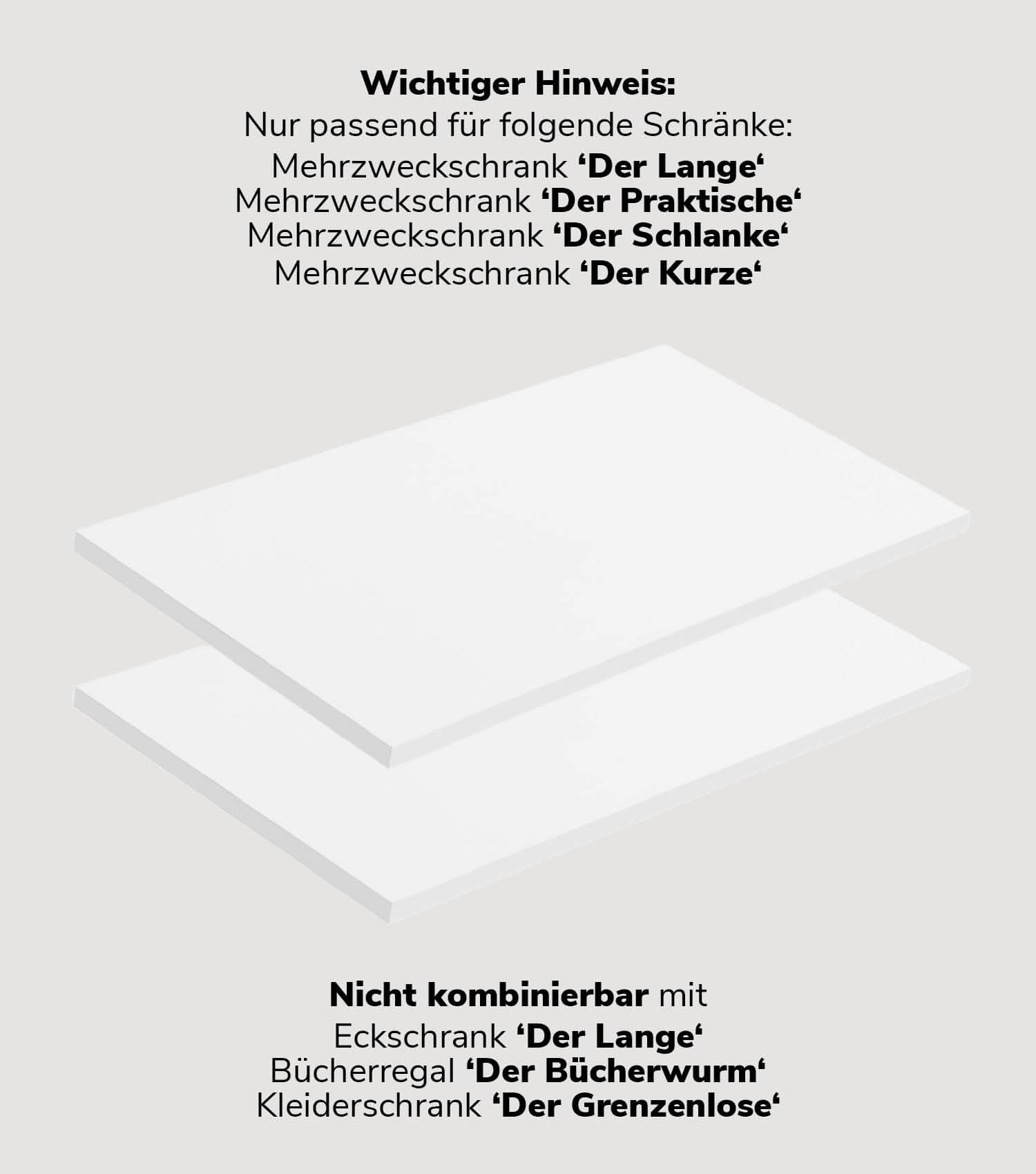 mokebo® 'Die Einleger' Einlegeböden für Mehrzweckschrank Aktenschrank #sku_EB1.2