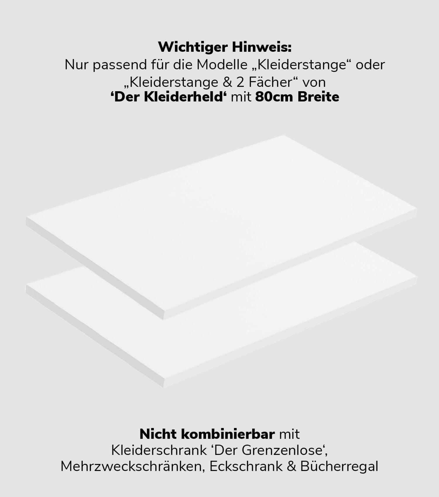 Einlegeböden Kleiderschrank Regalbretter Schrank Garderobenschrank#sku_EB2.2-w