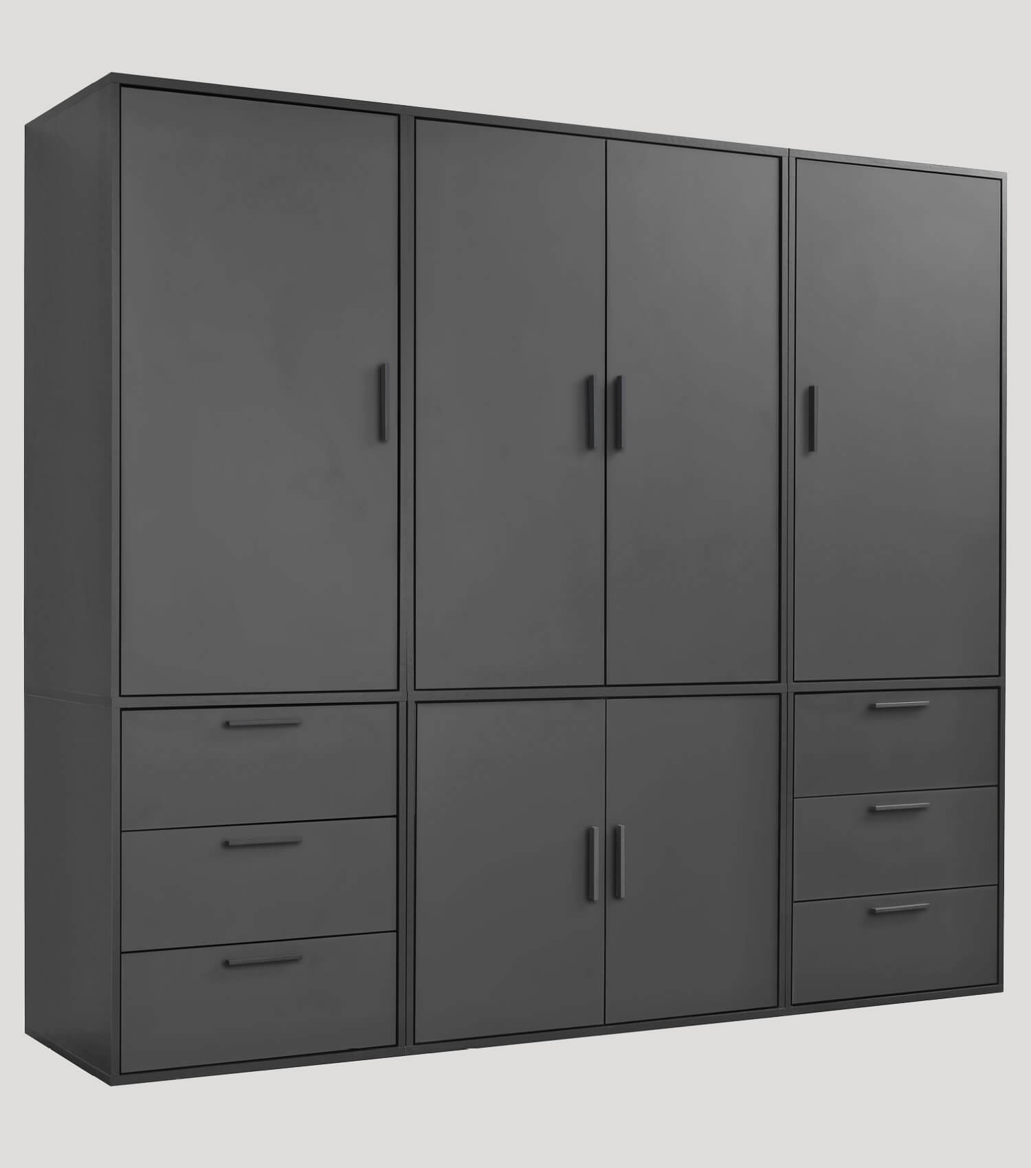 Kleiderschrank Garderobenschrank Schlafzimmerschrank Flurschrank#sku_KS1.210_6SK_6T-ant