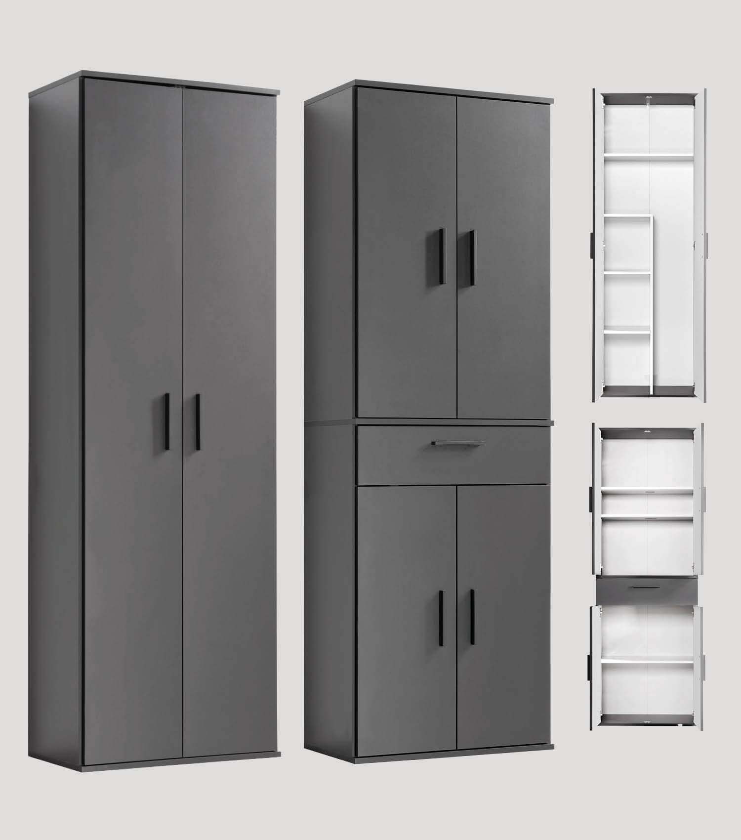 Mehrzweckschrank Set Schrankwand Büroschränke Mehrzweckschränke#sku_MS1.3bs+4.1ms-ant-set