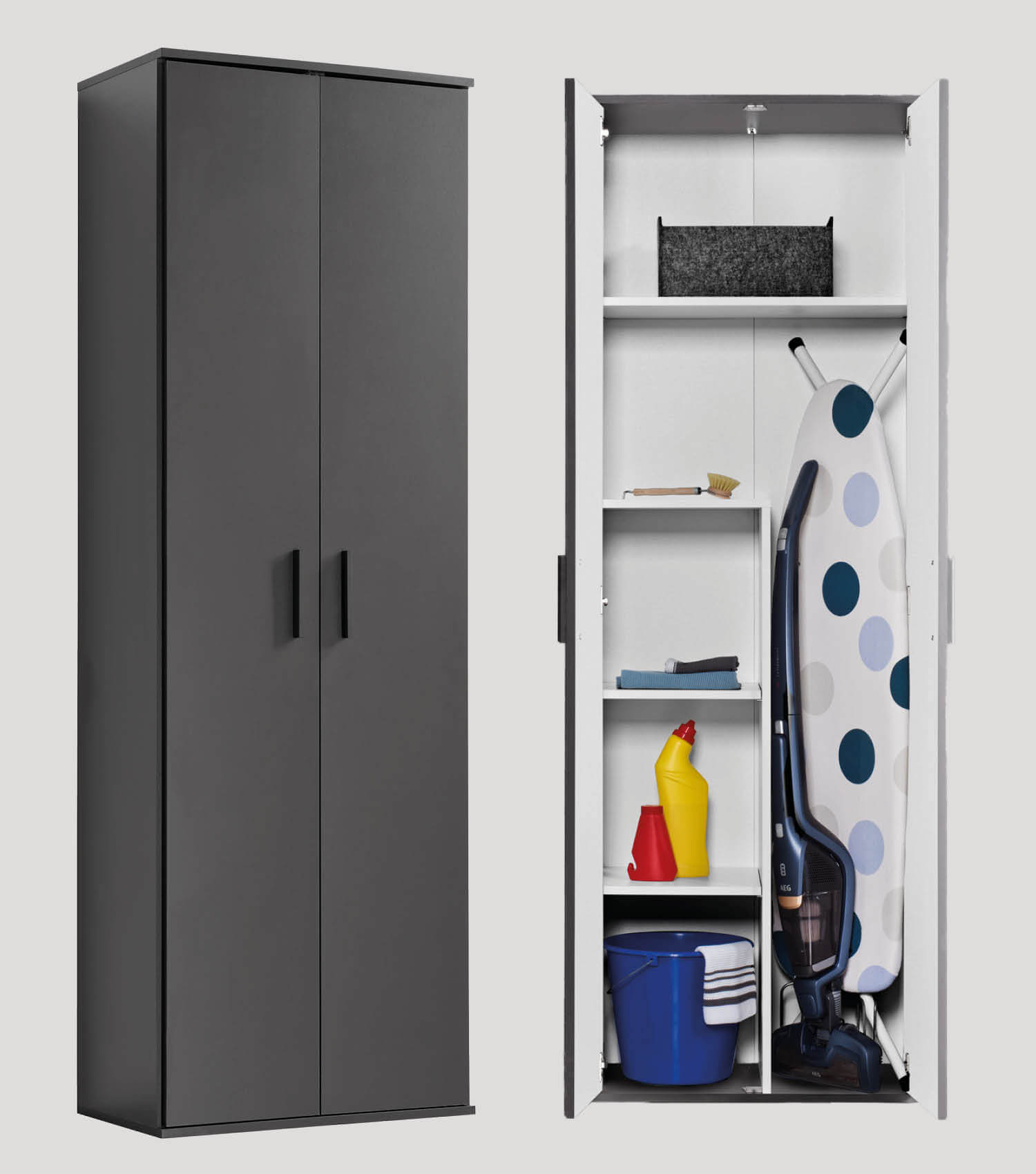 Mehrzweckschrank Besenschrank Schrank Allzweckschrank Flurschrank Küchenschrank#sku_MS1.3ant-bs