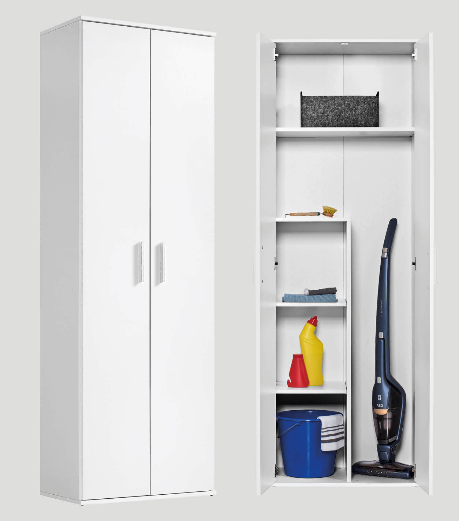 Mehrzweckschrank Besenschrank Schrank Allzweckschrank Flurschrank Küchenschrank#sku_MS1.3w-bs