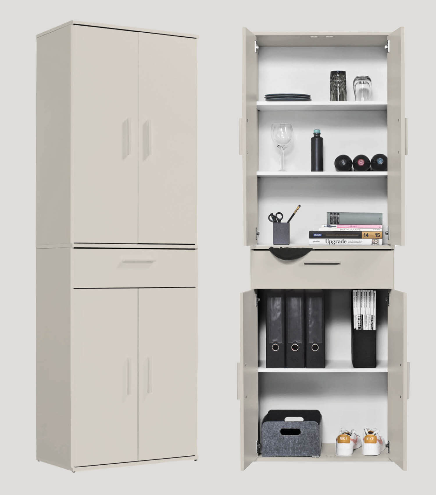 Mehrzweckschrank + Schubladen 'Der Praktische' Aktenschrank Schuhschrank#sku_MS4.1ksg