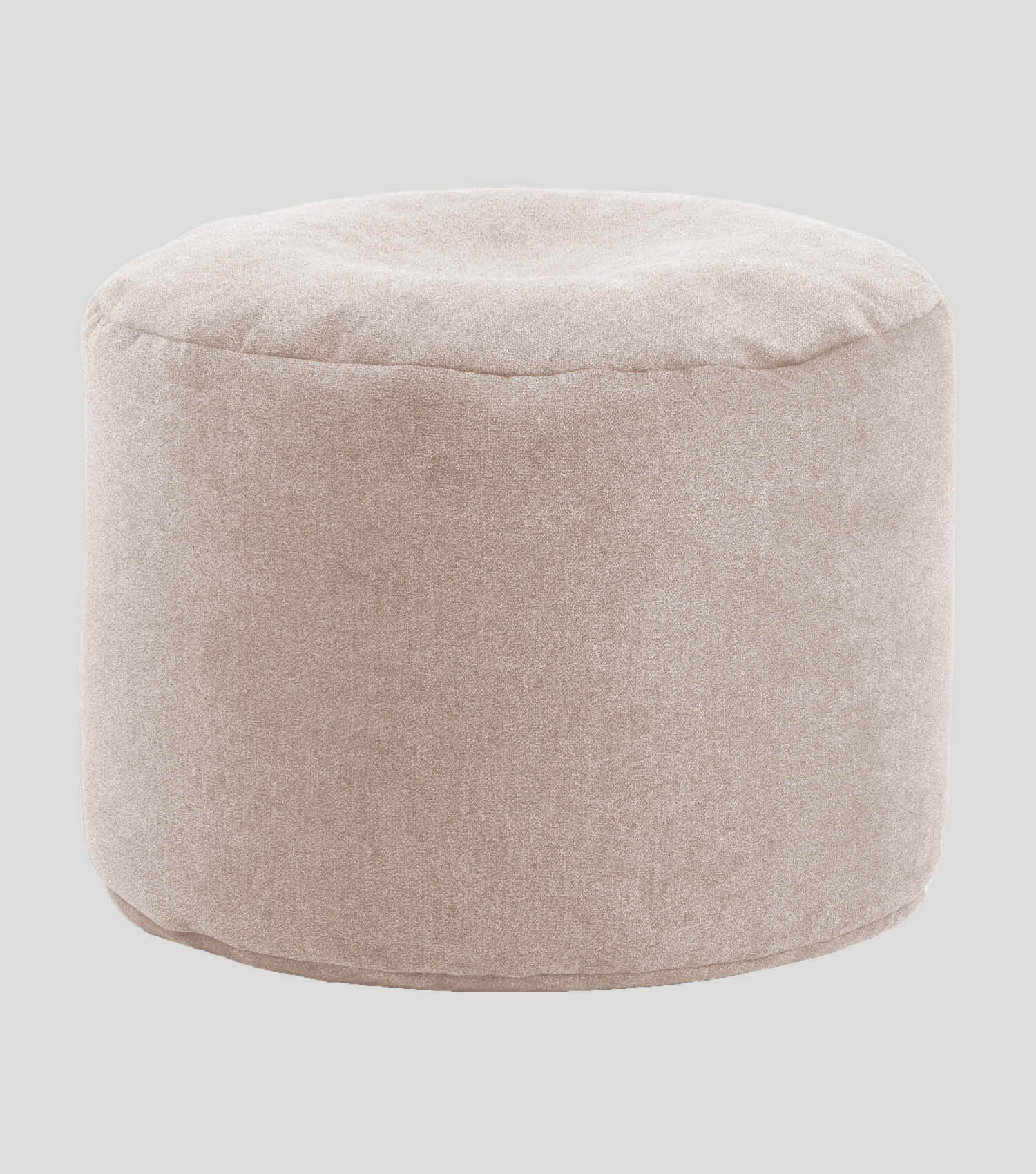 Indoor Pouf Hocker Sitzkissen Bodenkissen 'Der Ruhepouf' Fußhocker rund#sku_PF1ind-Alfa071beig#sku_PF1mini-Alfa-071beig