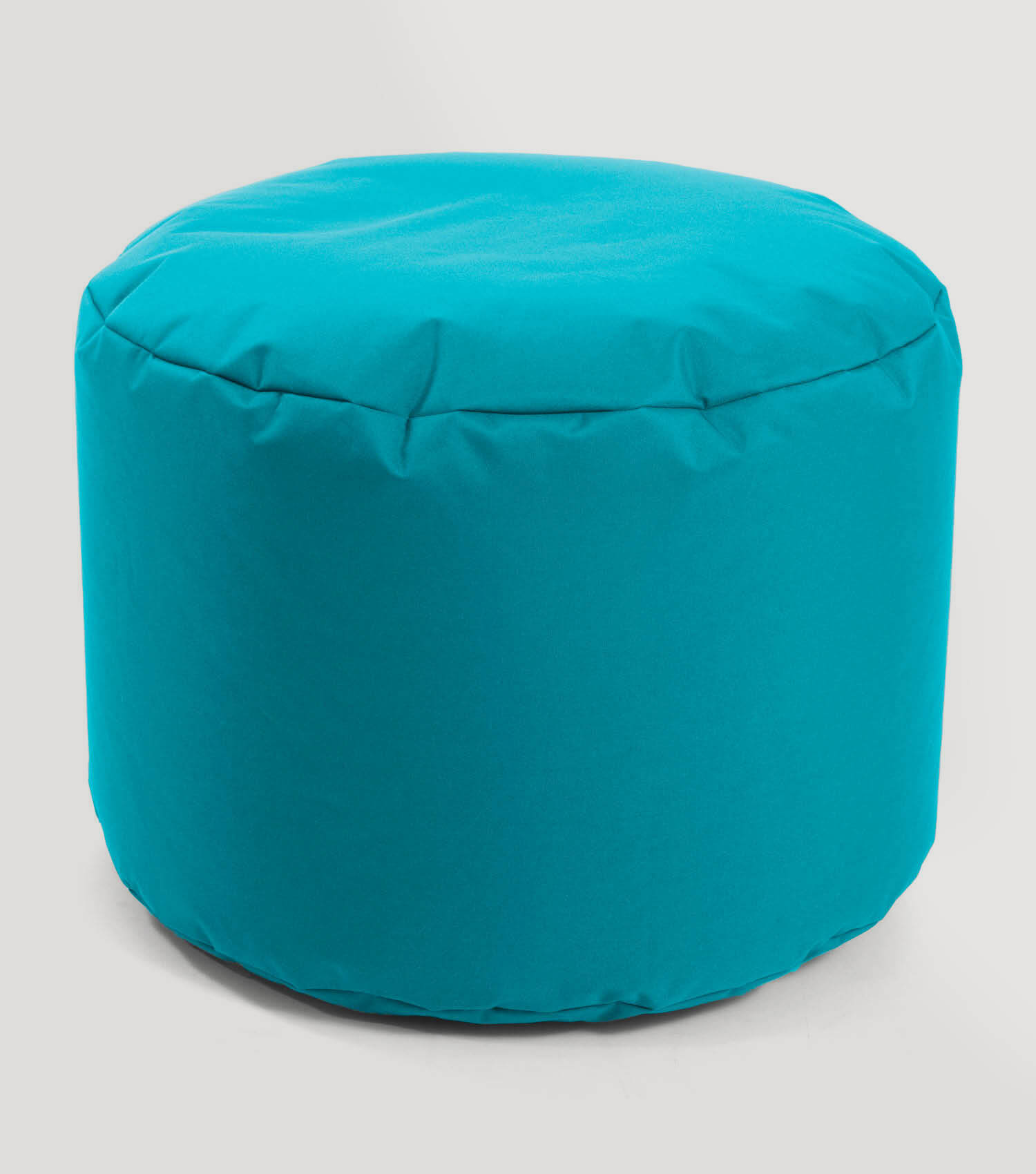 Outdoor Pouf Hocker Sitzkissen Bodenkissen 'Der Ruhepouf' Fußhocker rund#sku_PF1out-034petrol