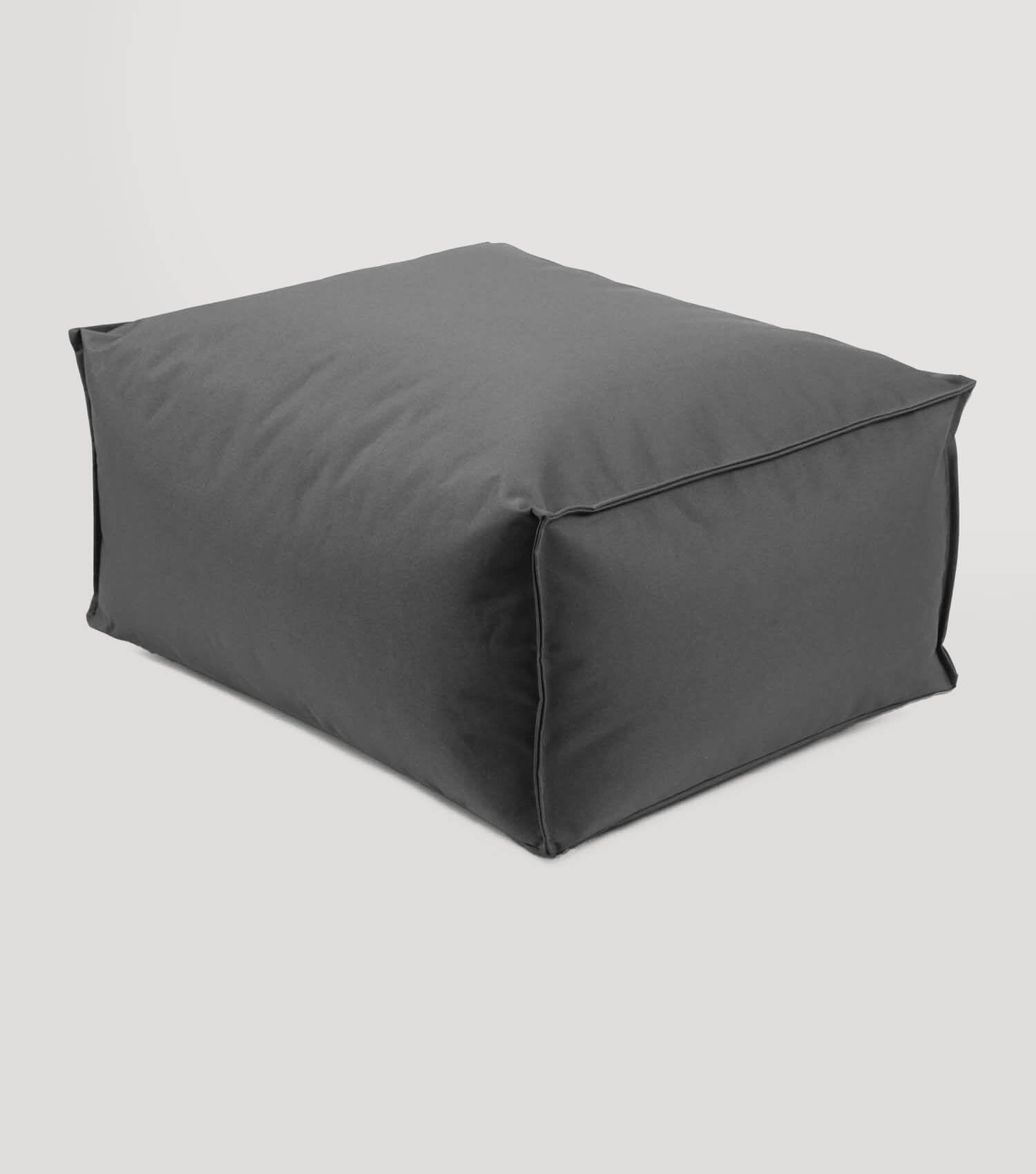 Outdoor Pouf Hocker Sitzkissen Bodenkissen 'Der Ruhepouf' Fußhocker eckig#sku_PF2scuba-007anthrazit