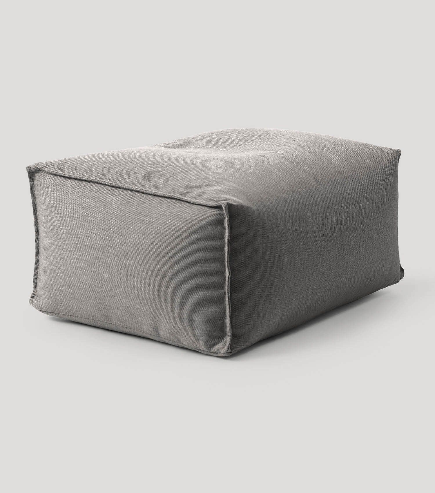 Outdoor Pouf Hocker Sitzkissen Bodenkissen 'Der Ruhepouf' Fußhocker eckig#sku_PF2Talea-005sgra