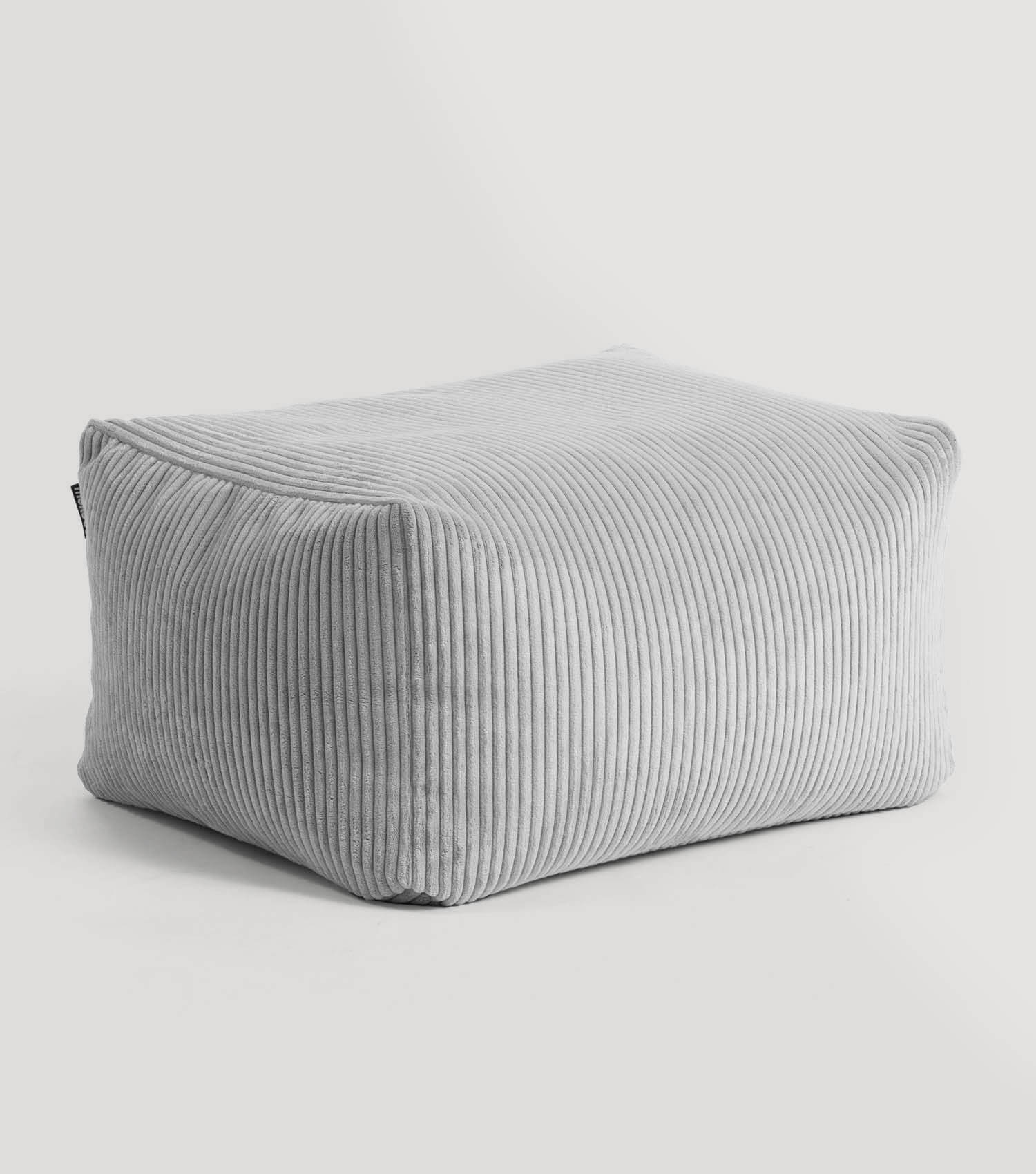 Indoor Pouf Hocker Sitzkissen Bodenkissen 'Der Ruhestifter' Fußhocker eckig#sku_PF2poso-003gra