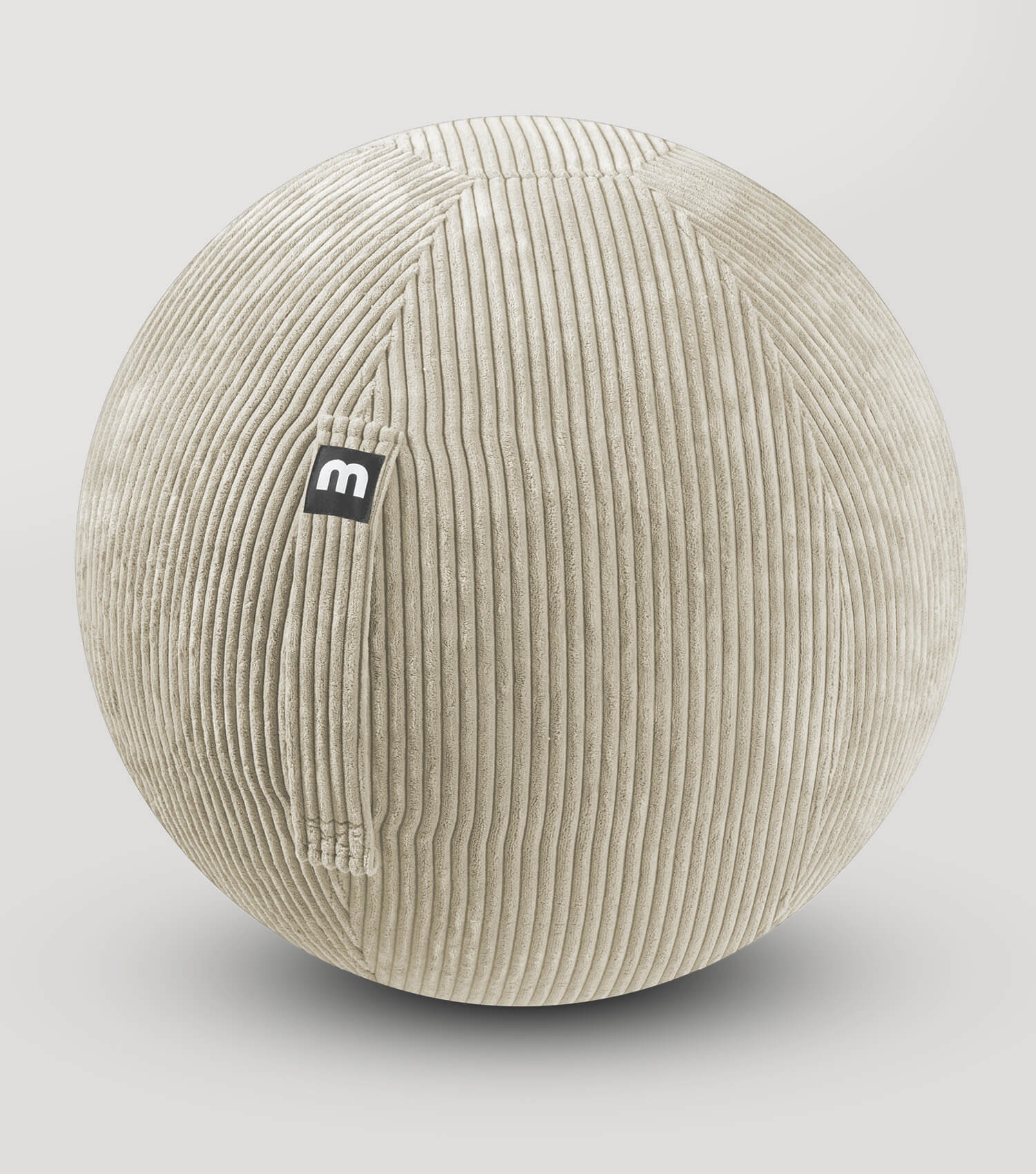 Stoff Sitzball ergonomisch 'Der Sportliche' Gymnastikball & Hocker Grau#sku_SBL1_Poso-080nat
