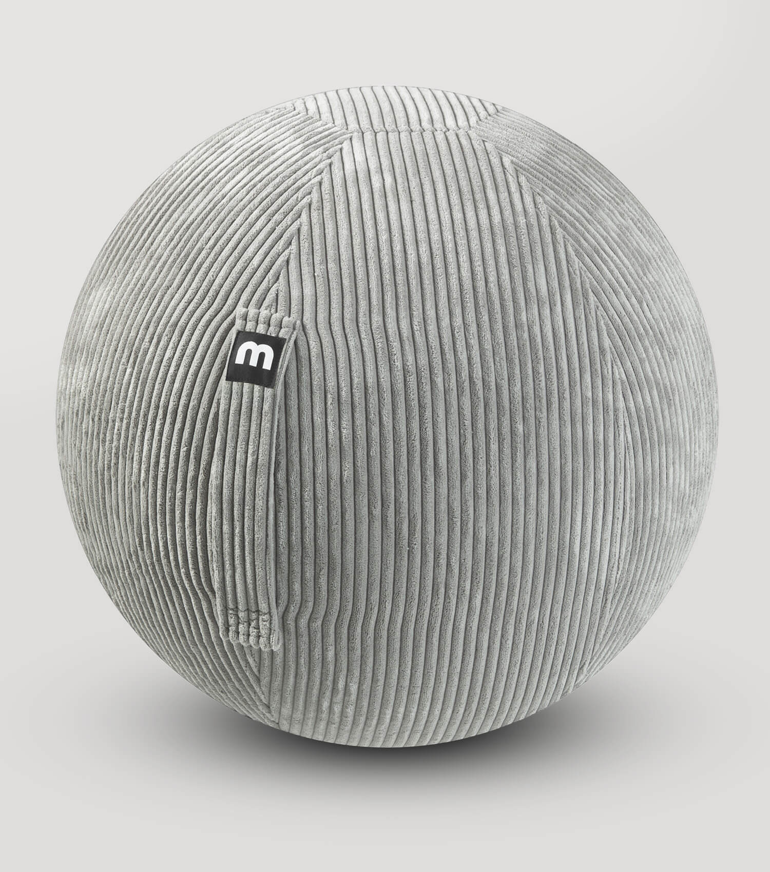 Stoff Sitzball ergonomisch 'Der Sportliche' Gymnastikball & Hocker Grau#sku_SBL1_Poso-003grau