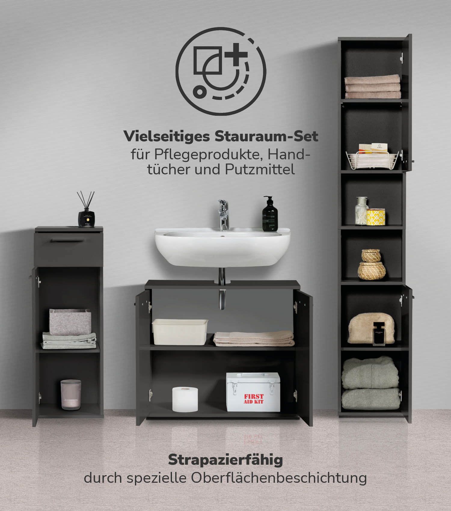 Badmöbel Set Badschrank Set Badschränke Badezimmerschränke Schrank Set