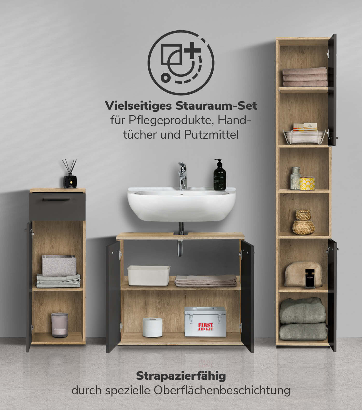 Badmöbel Set Badschrank Set Badschränke Badezimmerschränke Schrank Set