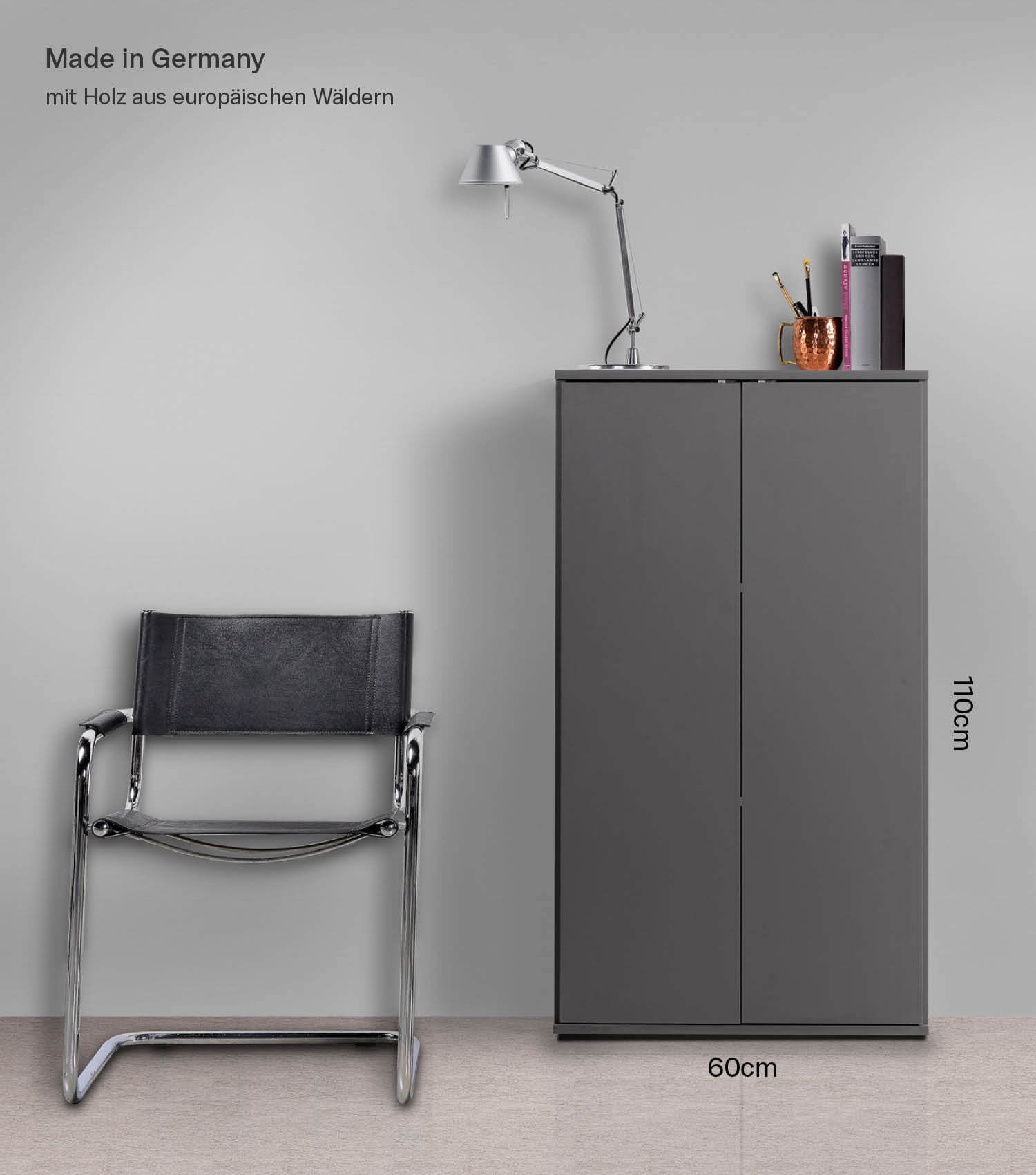 mokebo® 'Der Schlanke' Mehrzweckschrank Aktenschrank Made in DE 