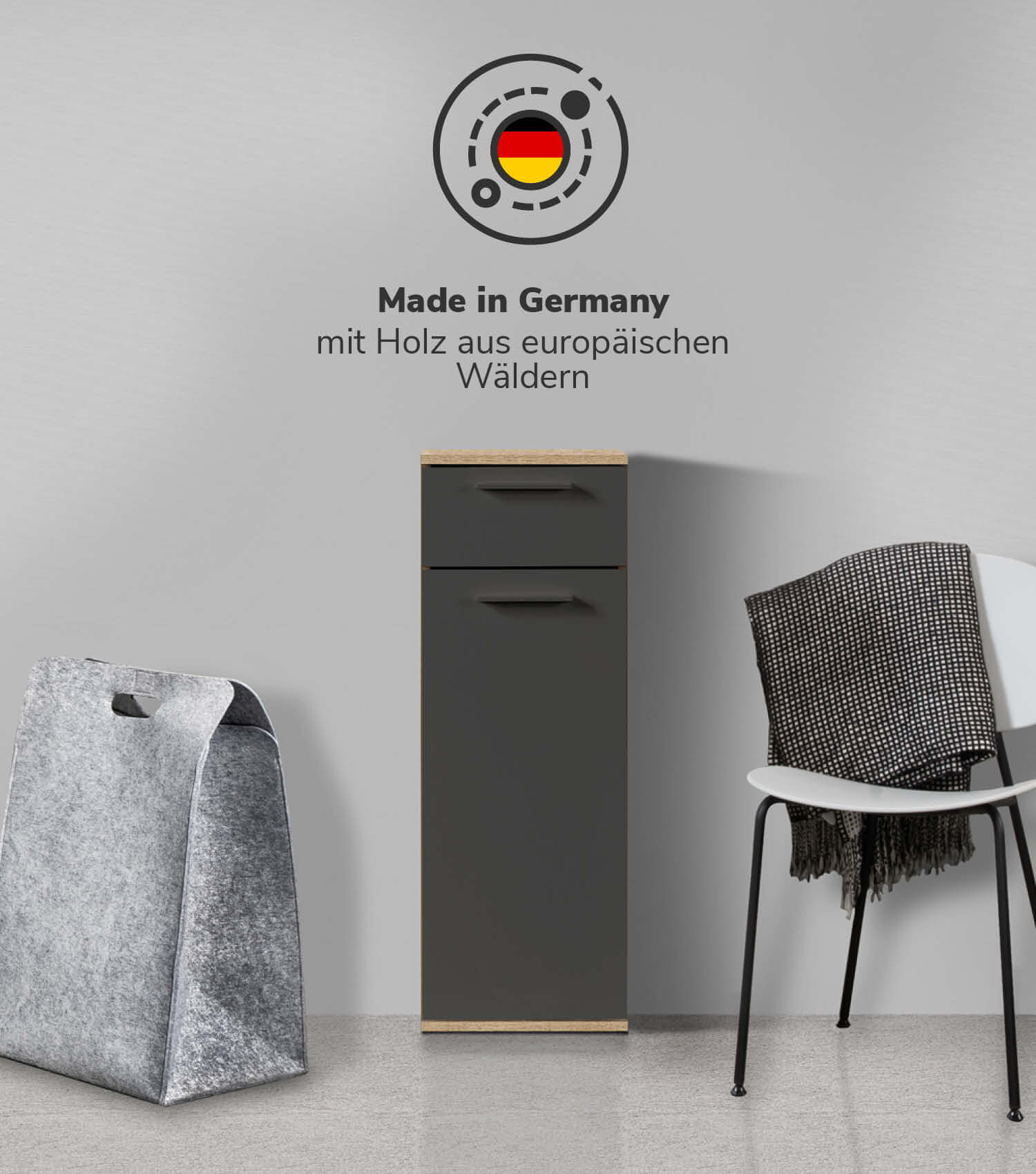 Bad-Beistellschrank Badschrank Badezimmerschrank Beistellschrank Badregal