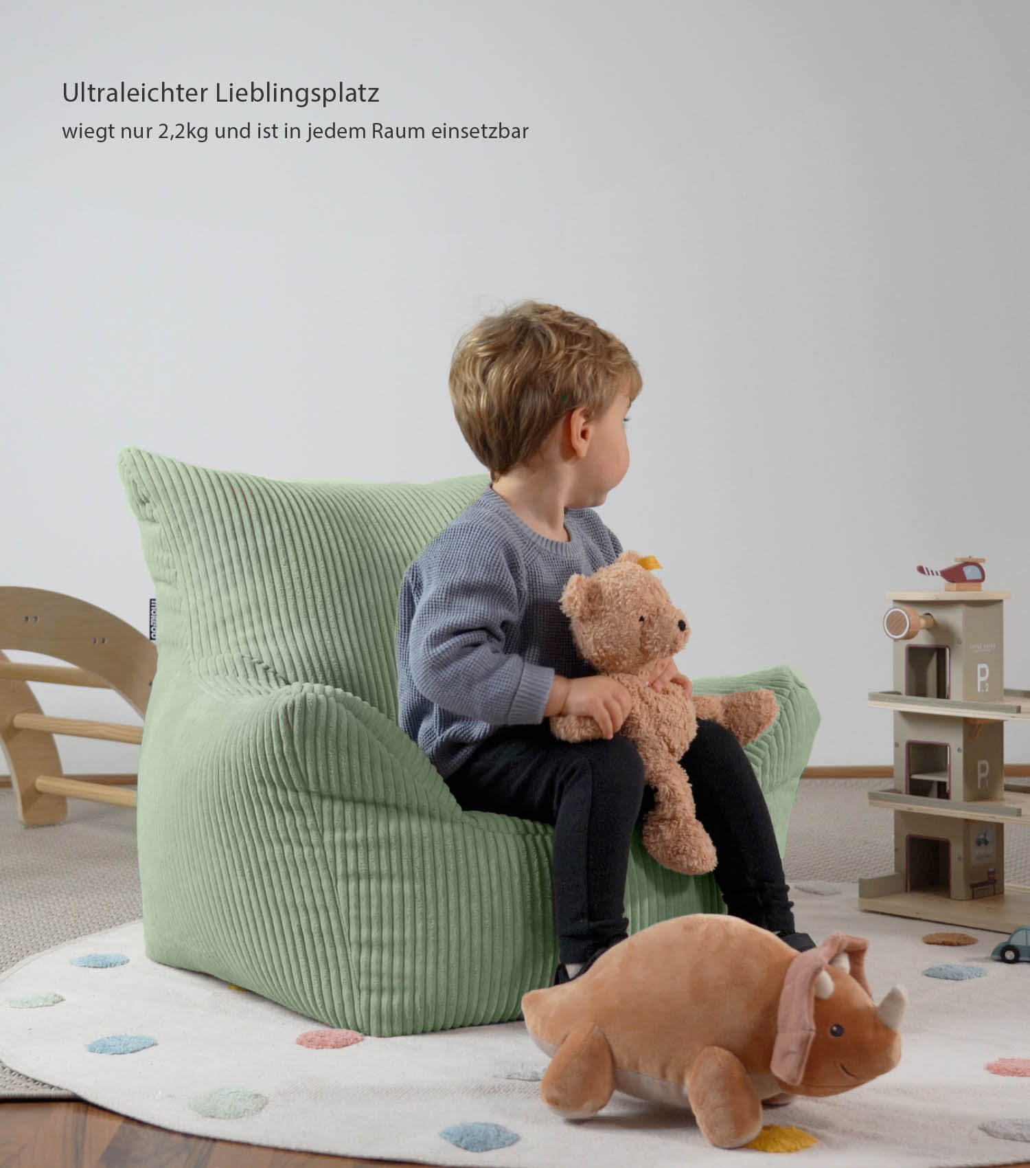 Kinder Sitzack Cord Kindersessel Lesesessel Bodenkissen Kindersitzsack