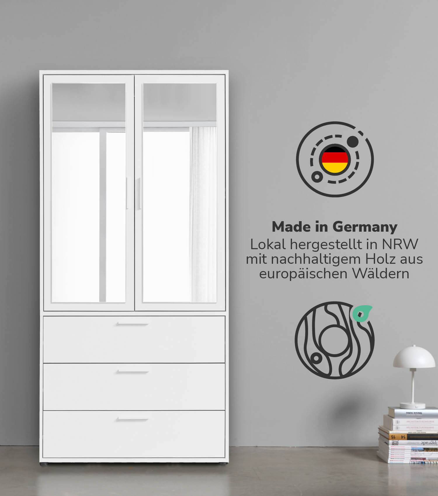 Kleiderschrank Spiegeltür Schranktür mit Spiegel Spiegelschrank Schrank